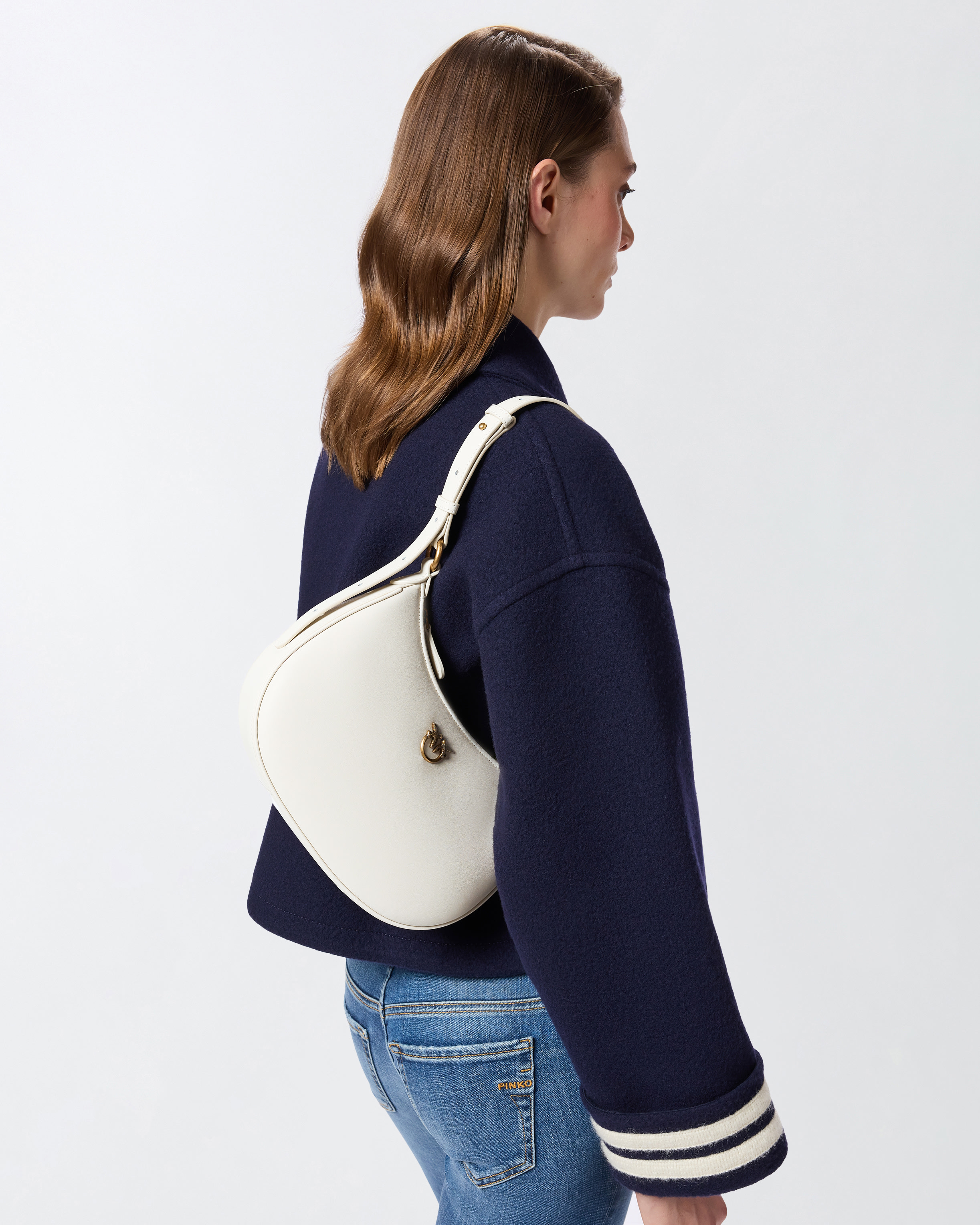 Mini Love Bag Half Moon Simply - White - large