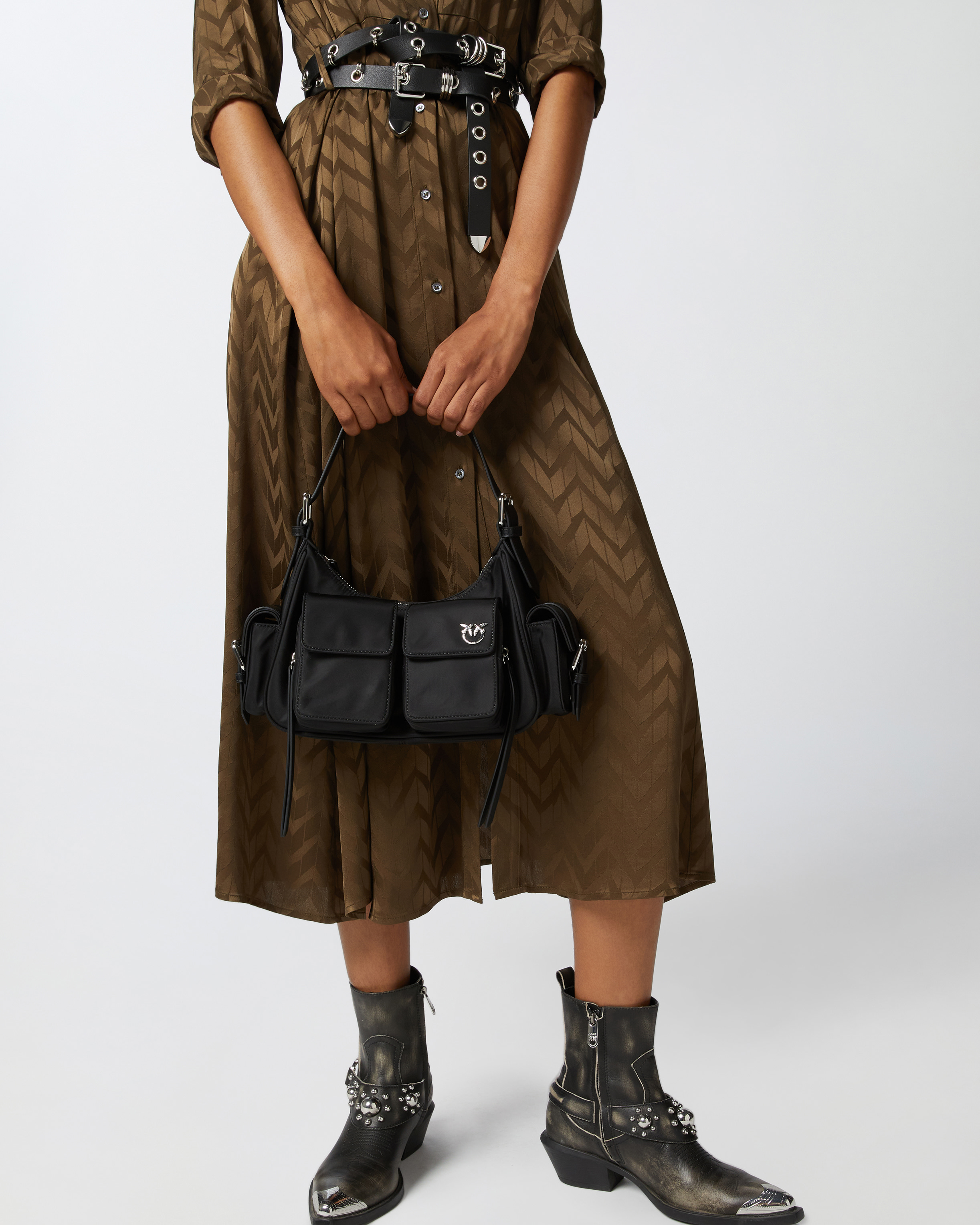 Cargo Bag in recycled technical fabric PINKO → Shop Online