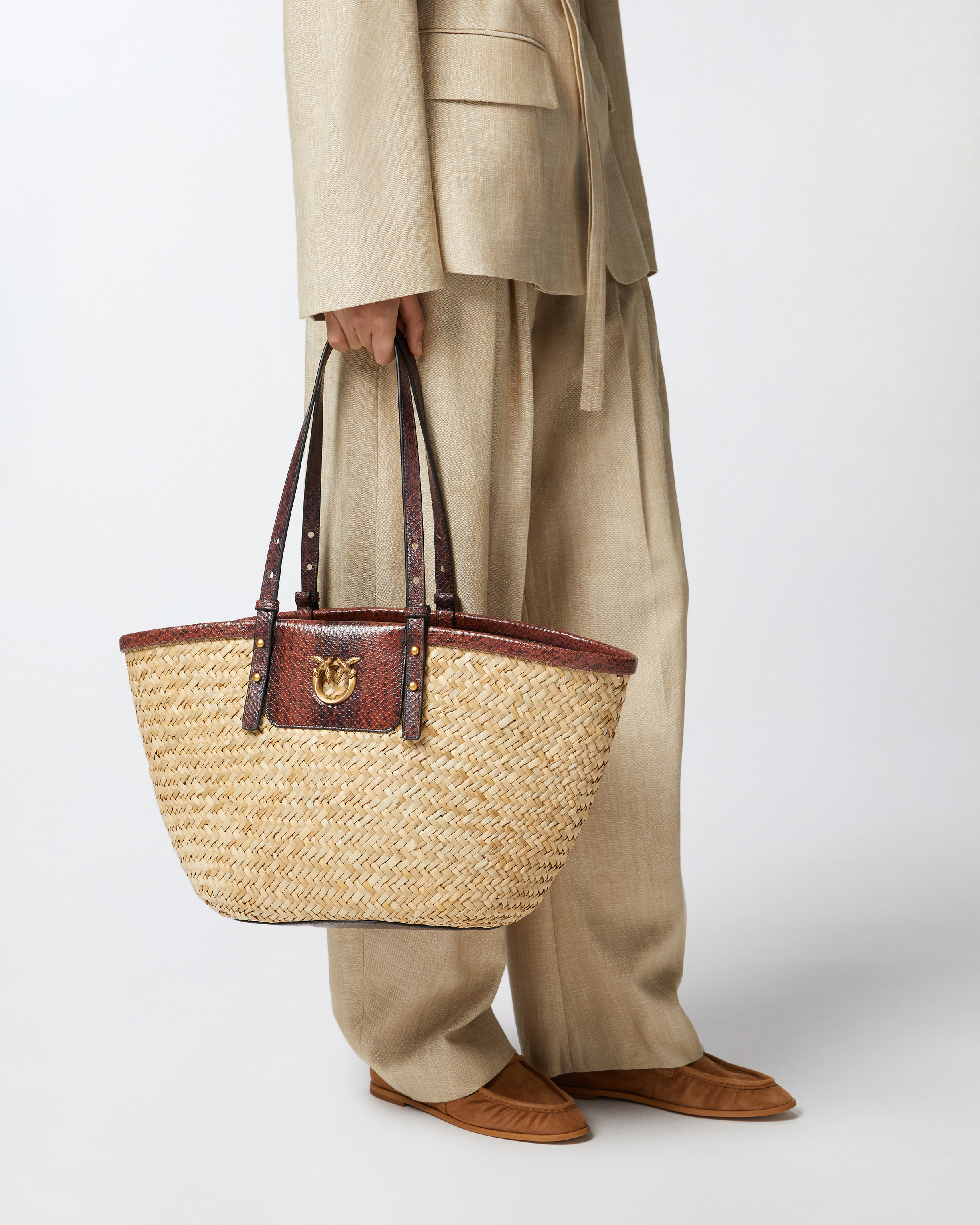 関税なし 送料無料 Leather Pinacoteca Shopping Bag 関税なし 送料無料 Leather Pinacoteca Shopping Bag バッグ