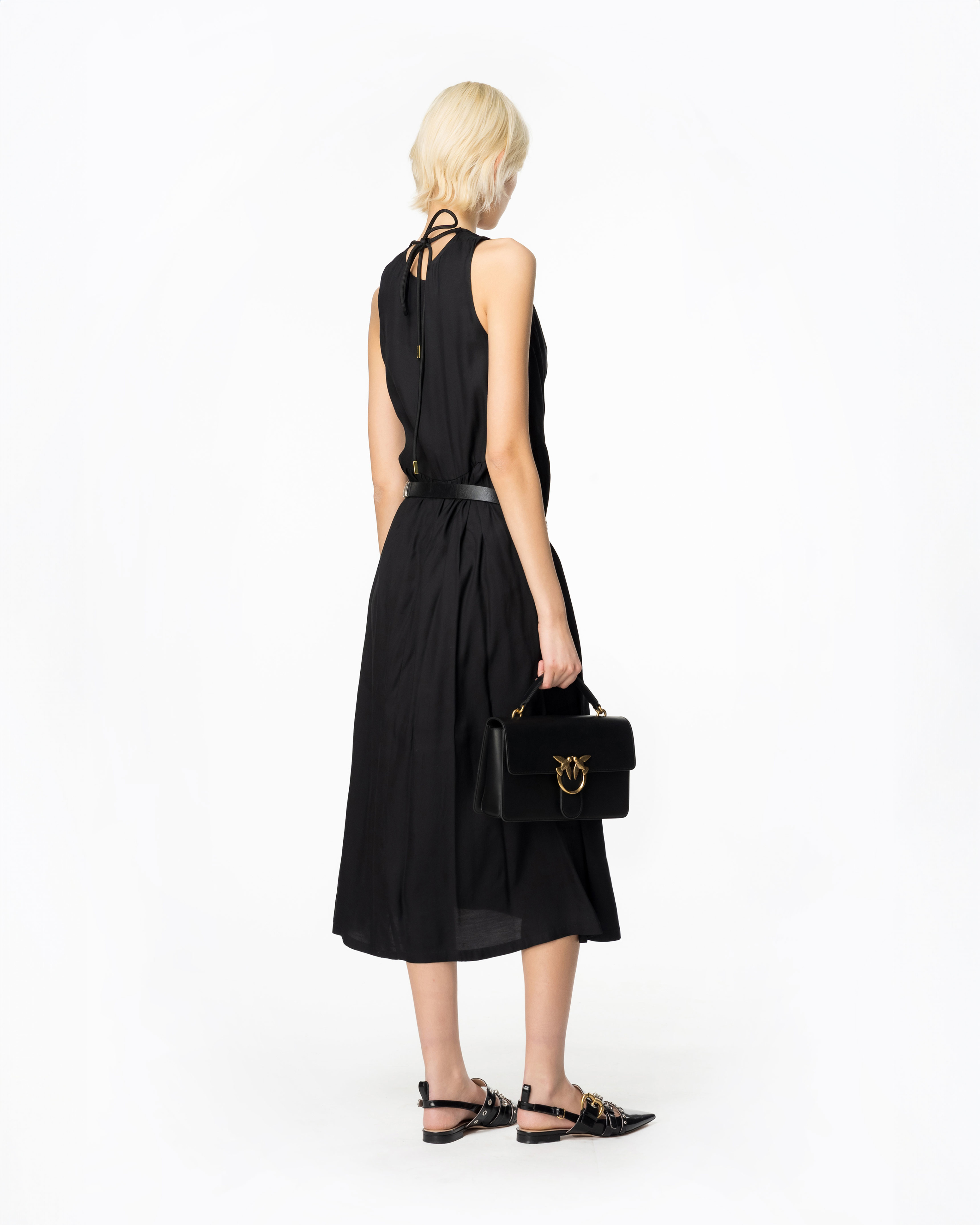 Technical poplin long dress PINKO → Shop Online