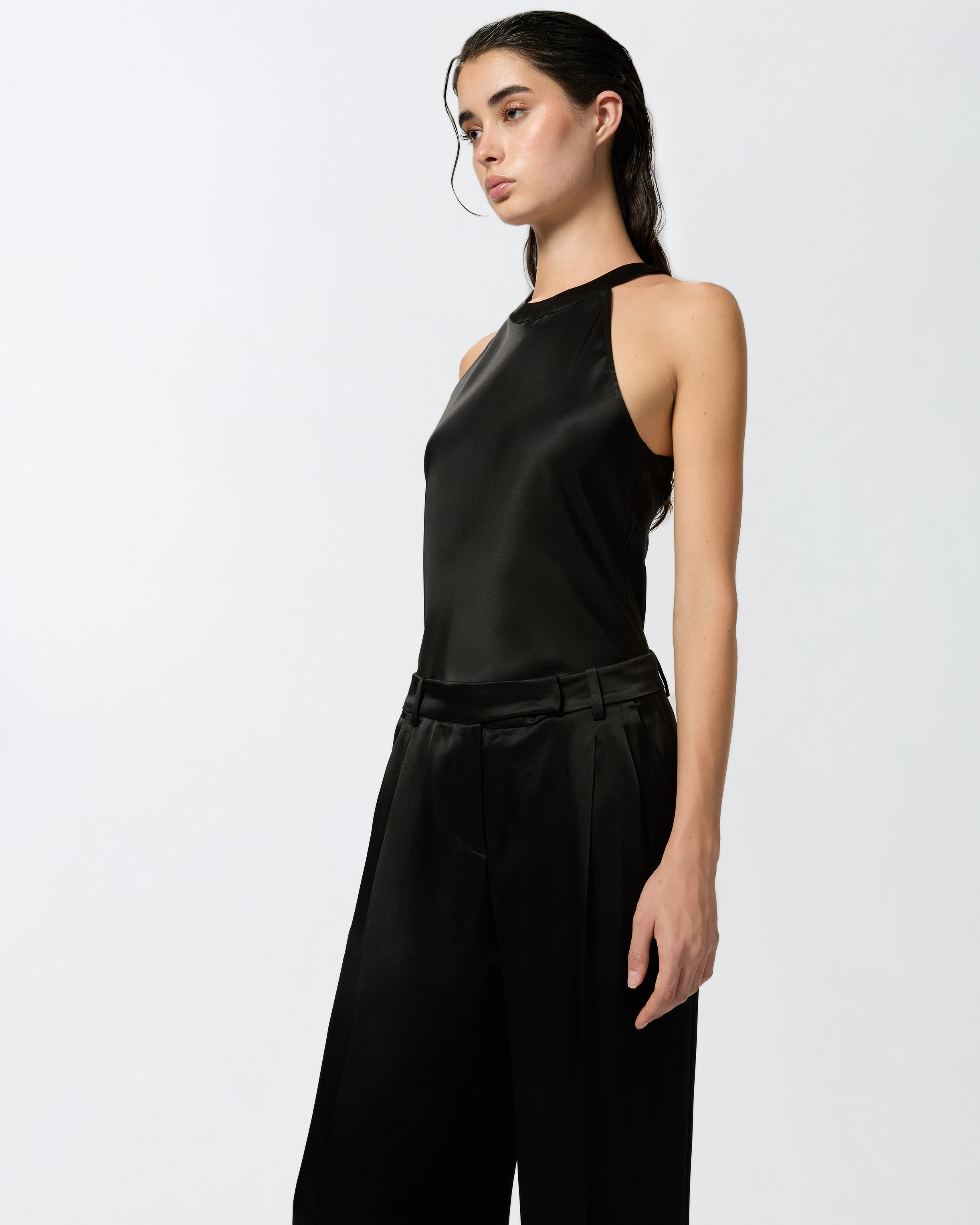 PINKO リボンノースリーブシャツ サイズ44