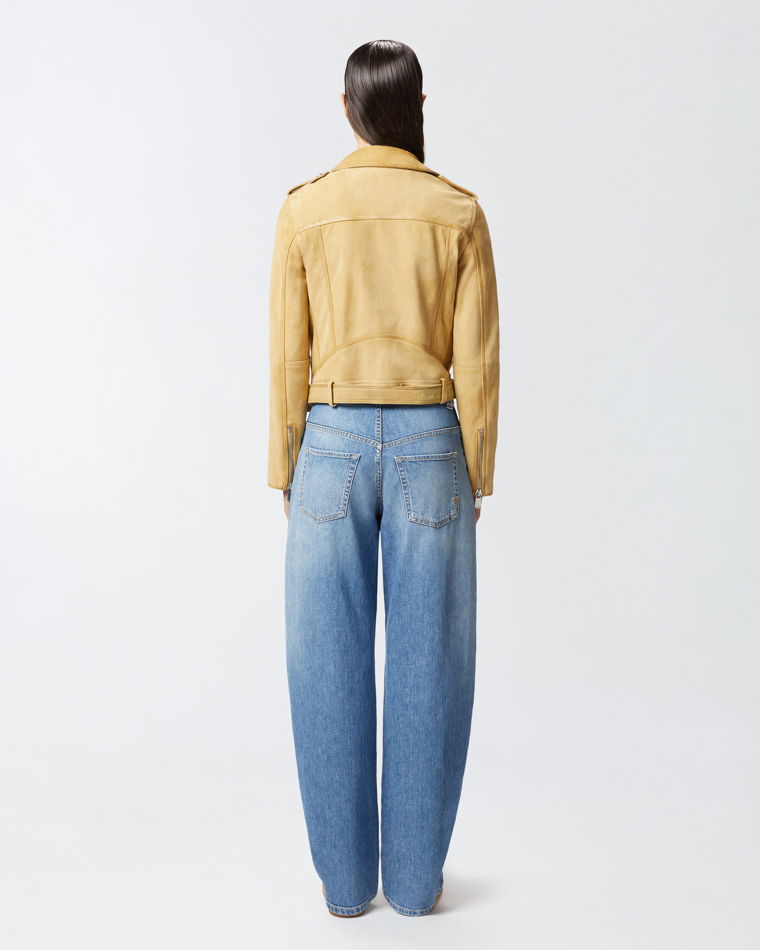 AS♥ Pinko torebka zamszowa kolor złoty 100039 A27F | Answear.com