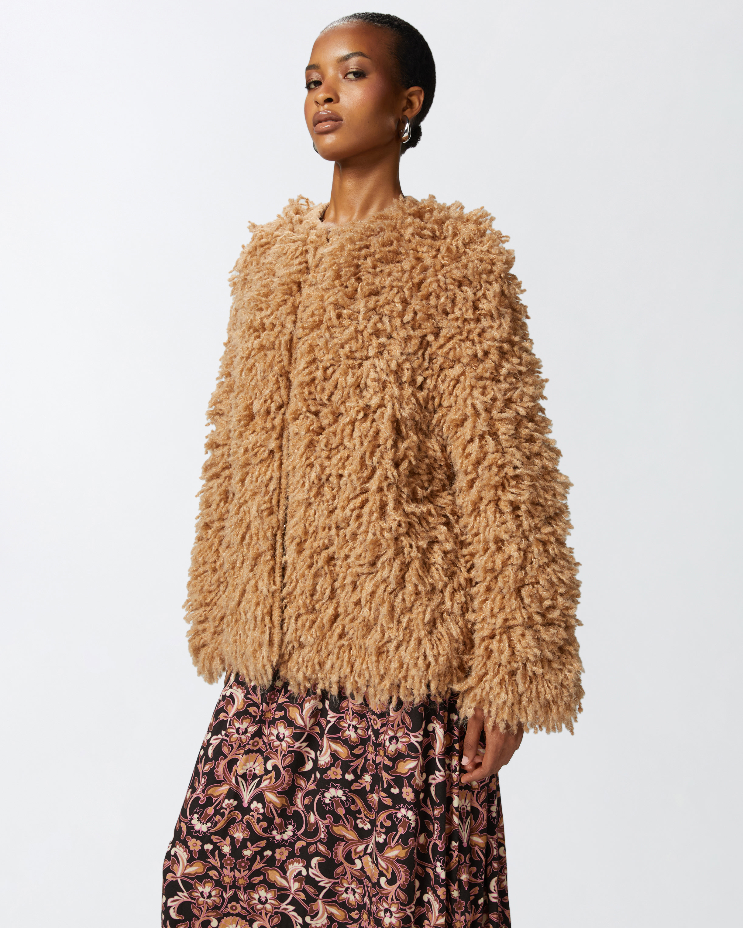 Faux fur coat PINKO → Shop Online Faux fur coat PINKO → Shop Online