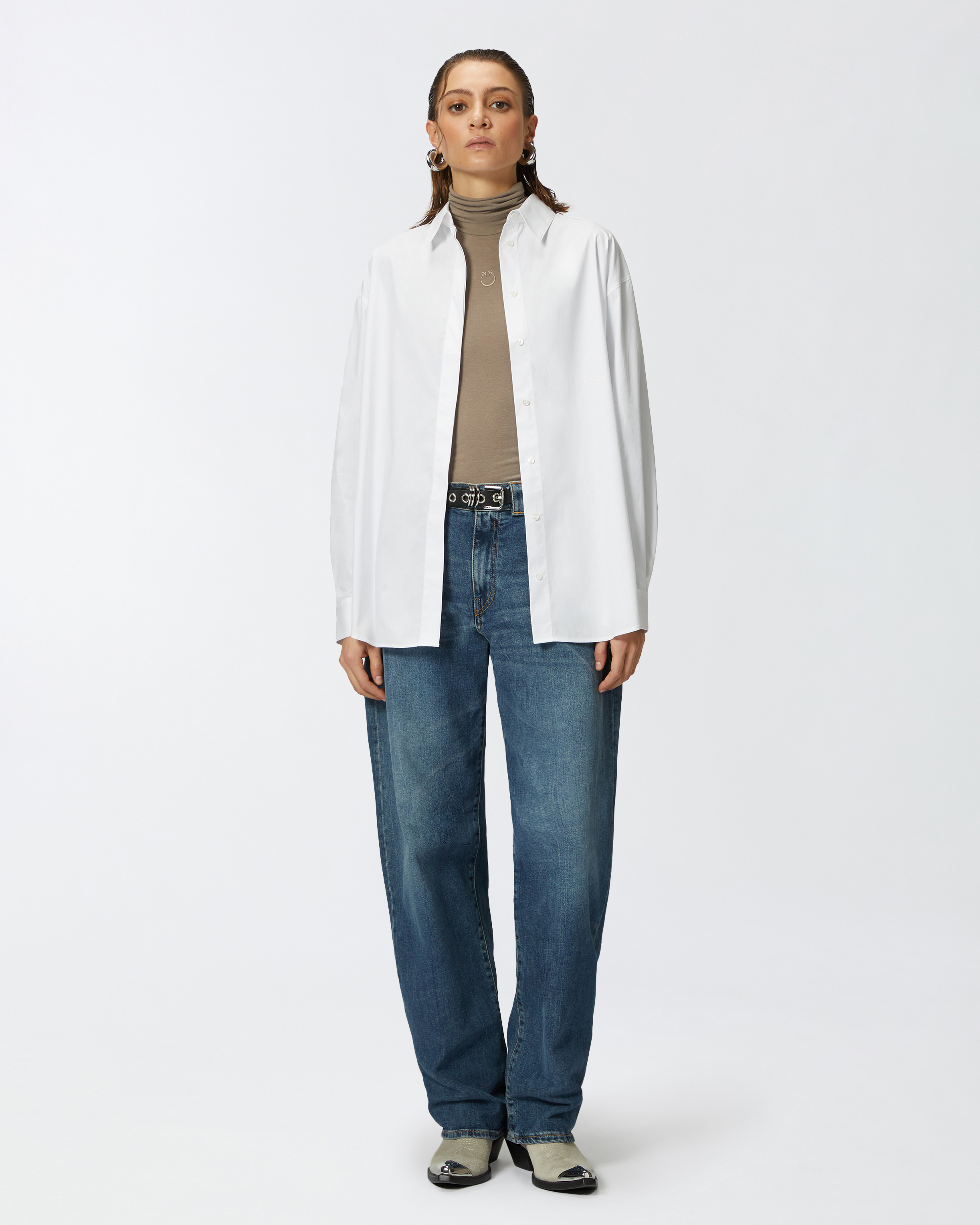 Übergroßes Popeline-Hemd 1