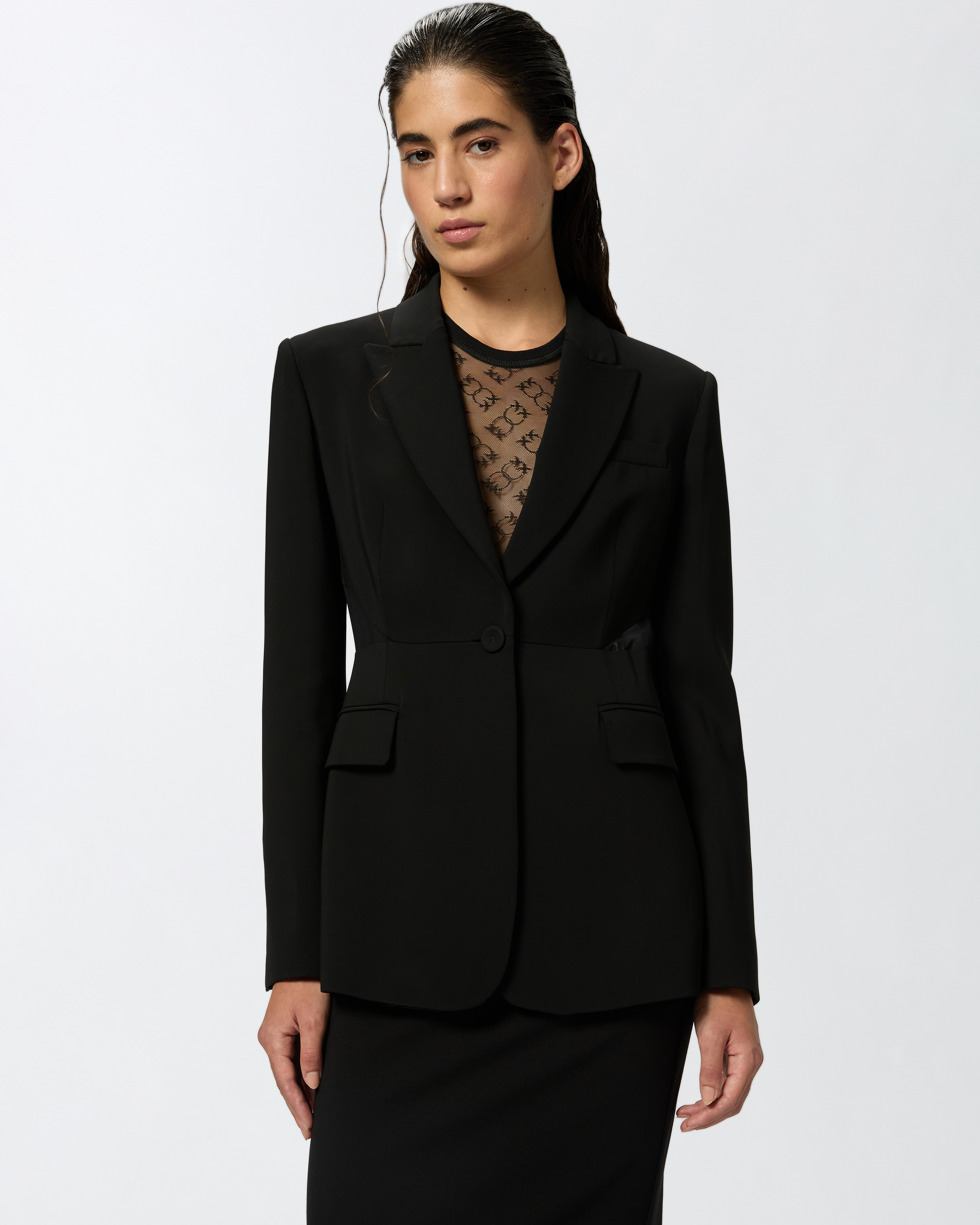 Pinko black blazer sale