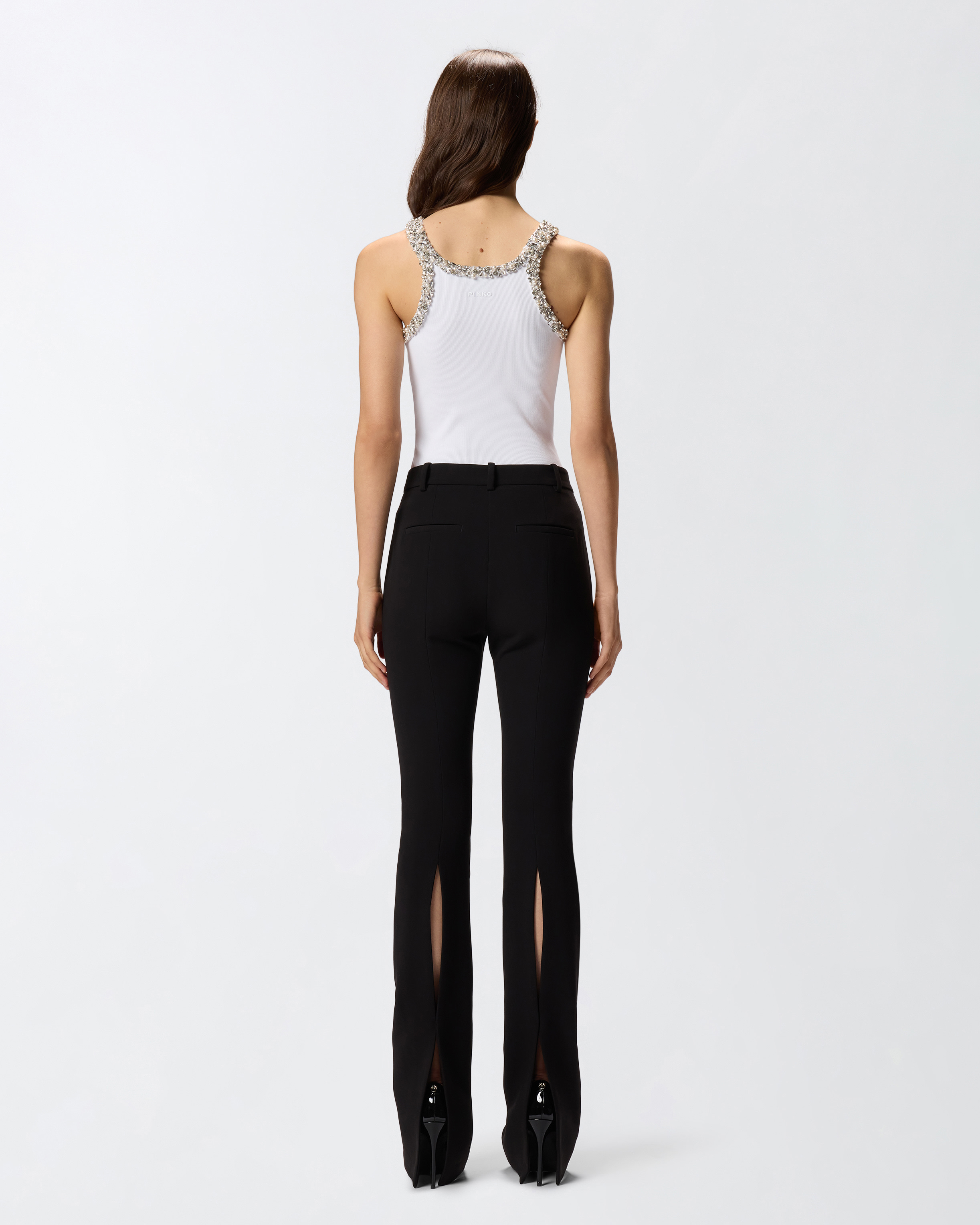 Ribbed top with bejewelled embellishment 2