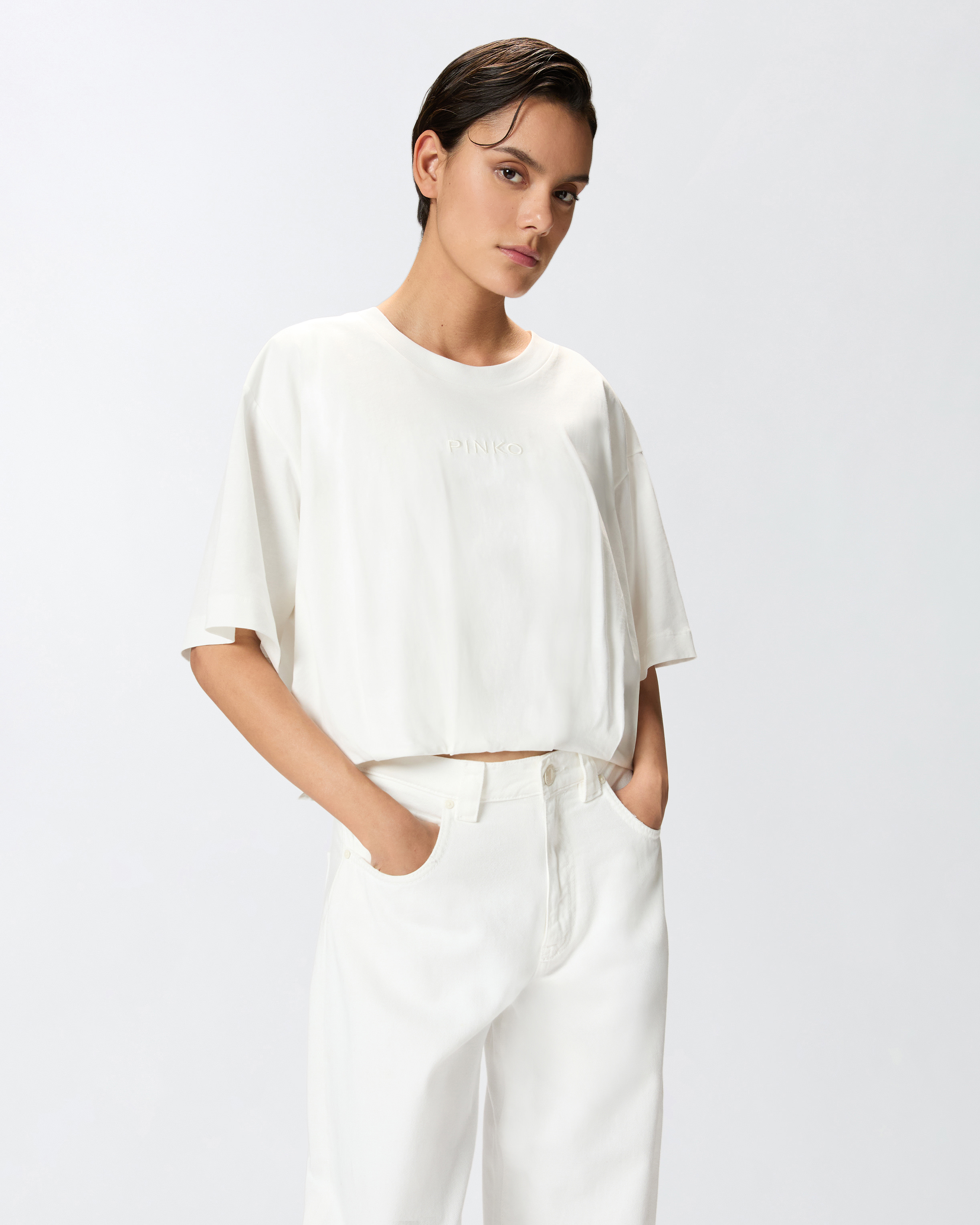 Tシャツ・カットソー PINKO Woman Polo Shirt Grey 104452A2B4 I42 Pinko T-shirts for Women | Online Sale up to 57% off | Lyst