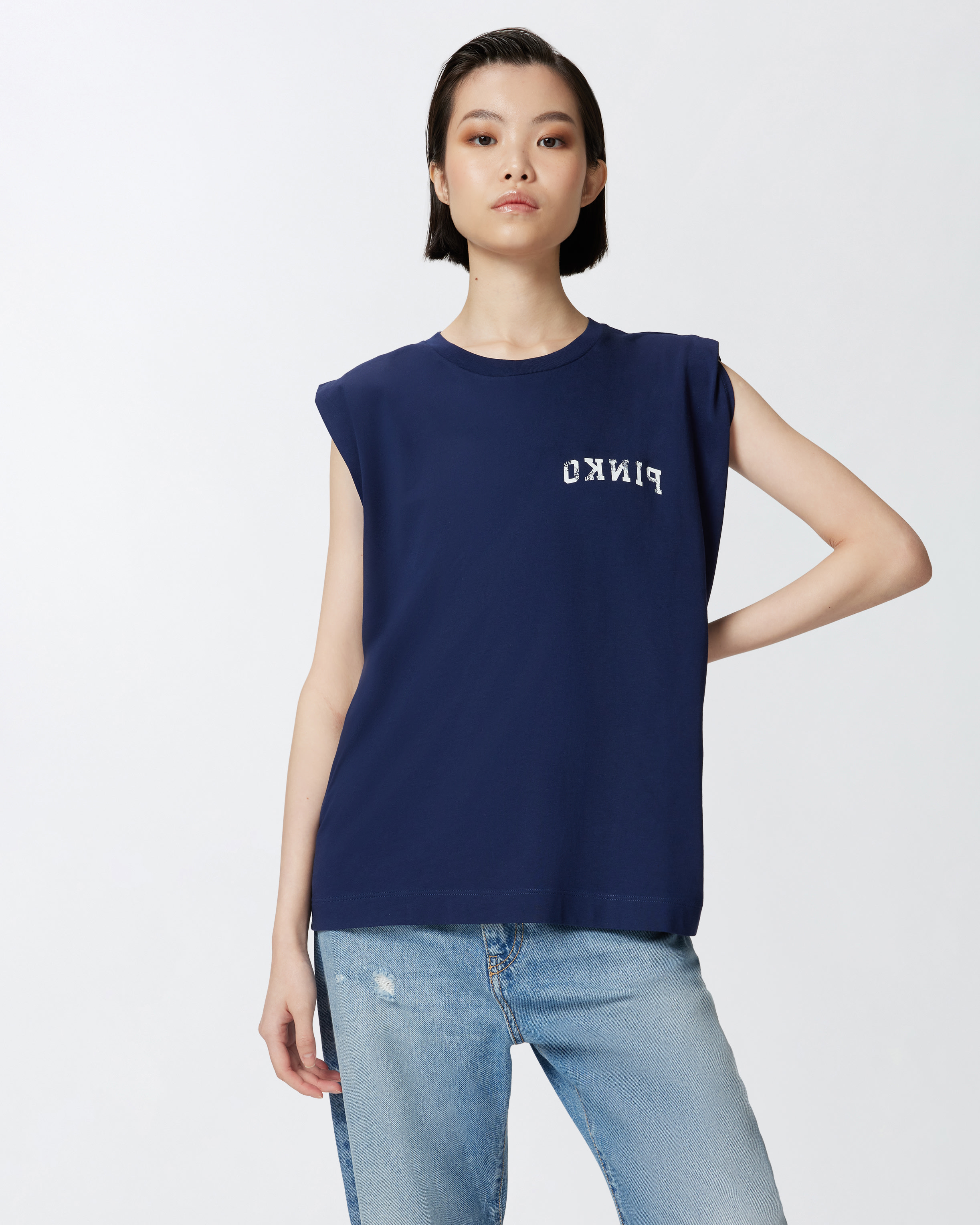 Tシャツ・カットソー PINKO SS25 'Makalu' polo shirt (105016A2E7 I22) T-shirt with print PINKO → Shop Online