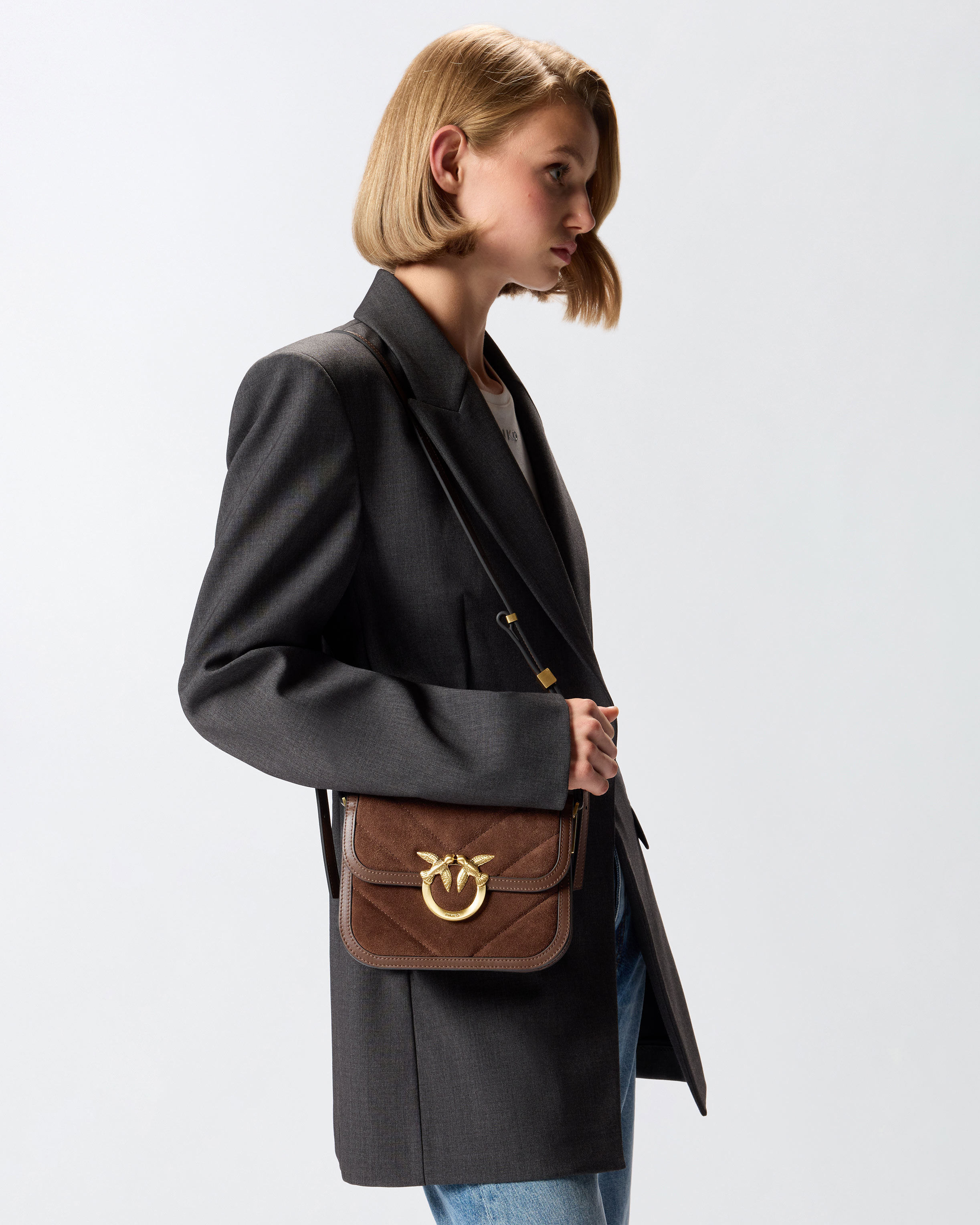 PINKO 104752A2DGIBISSACROE28 関税送料込 Pinko - Pinko - Love Calfskin Chain Flap Bag Red | www