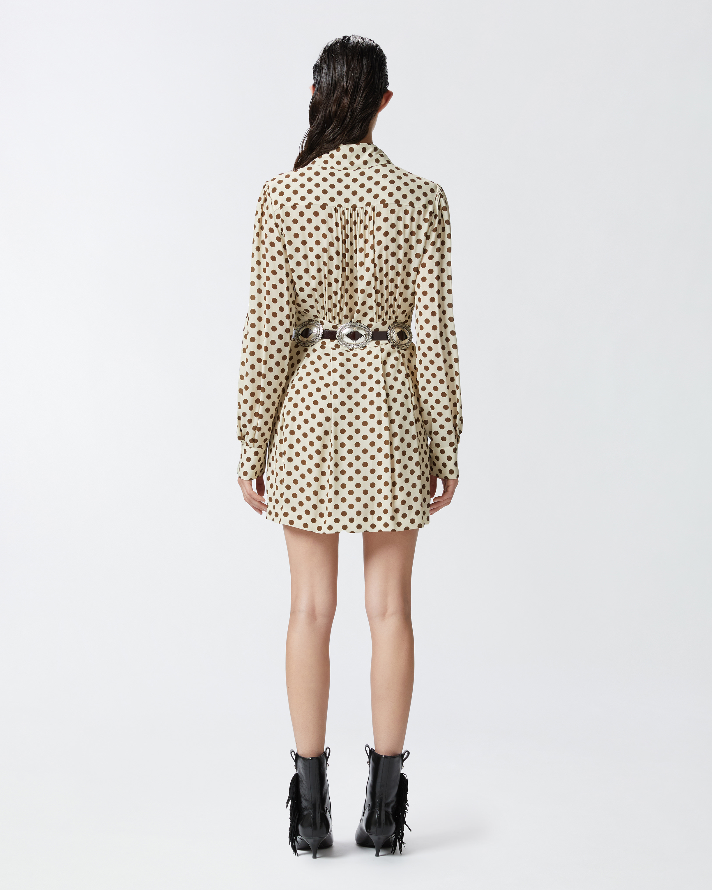 Pinko Diderot Dress In Beige/marron