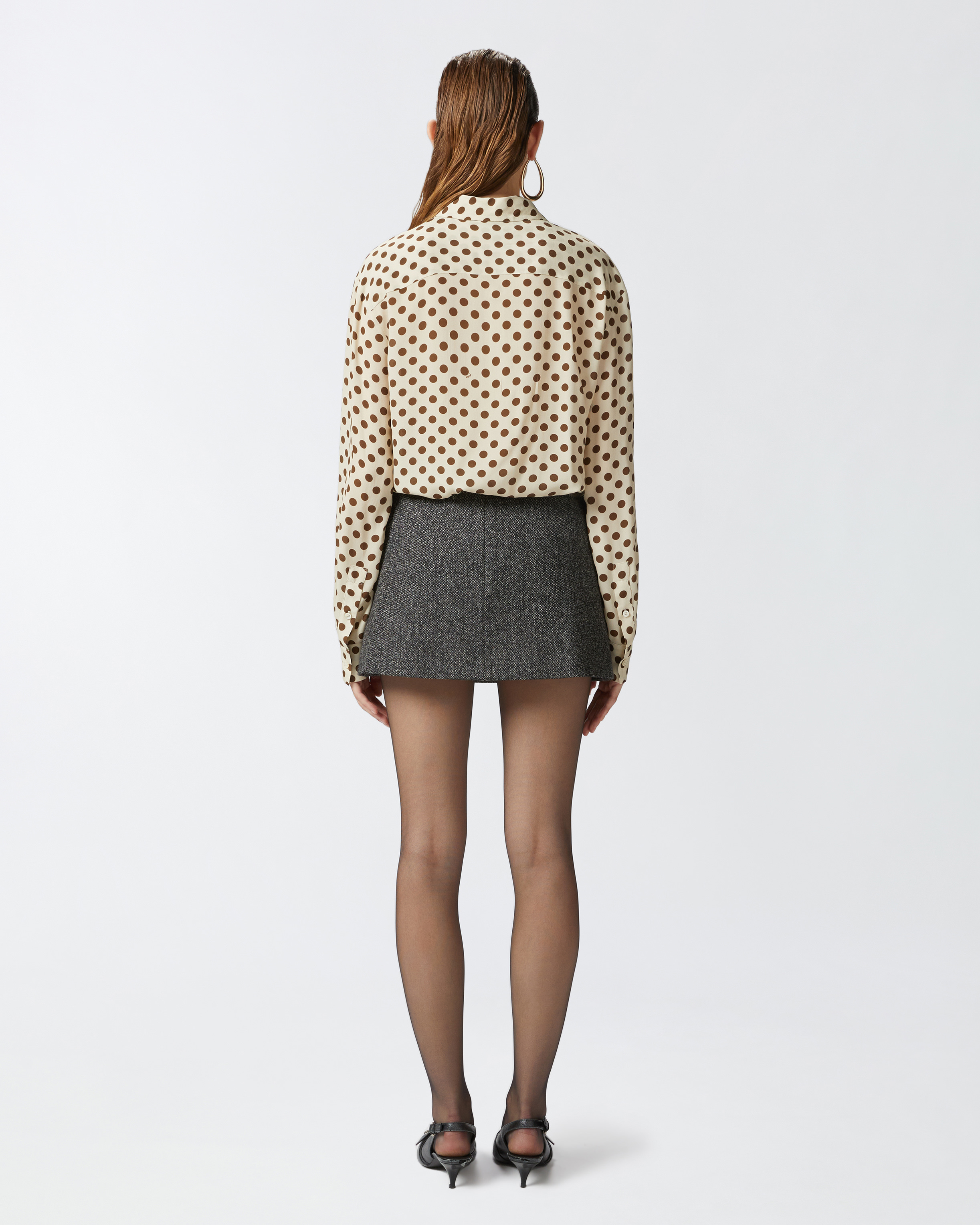 Pinko Saba Blouse In Beige/marron