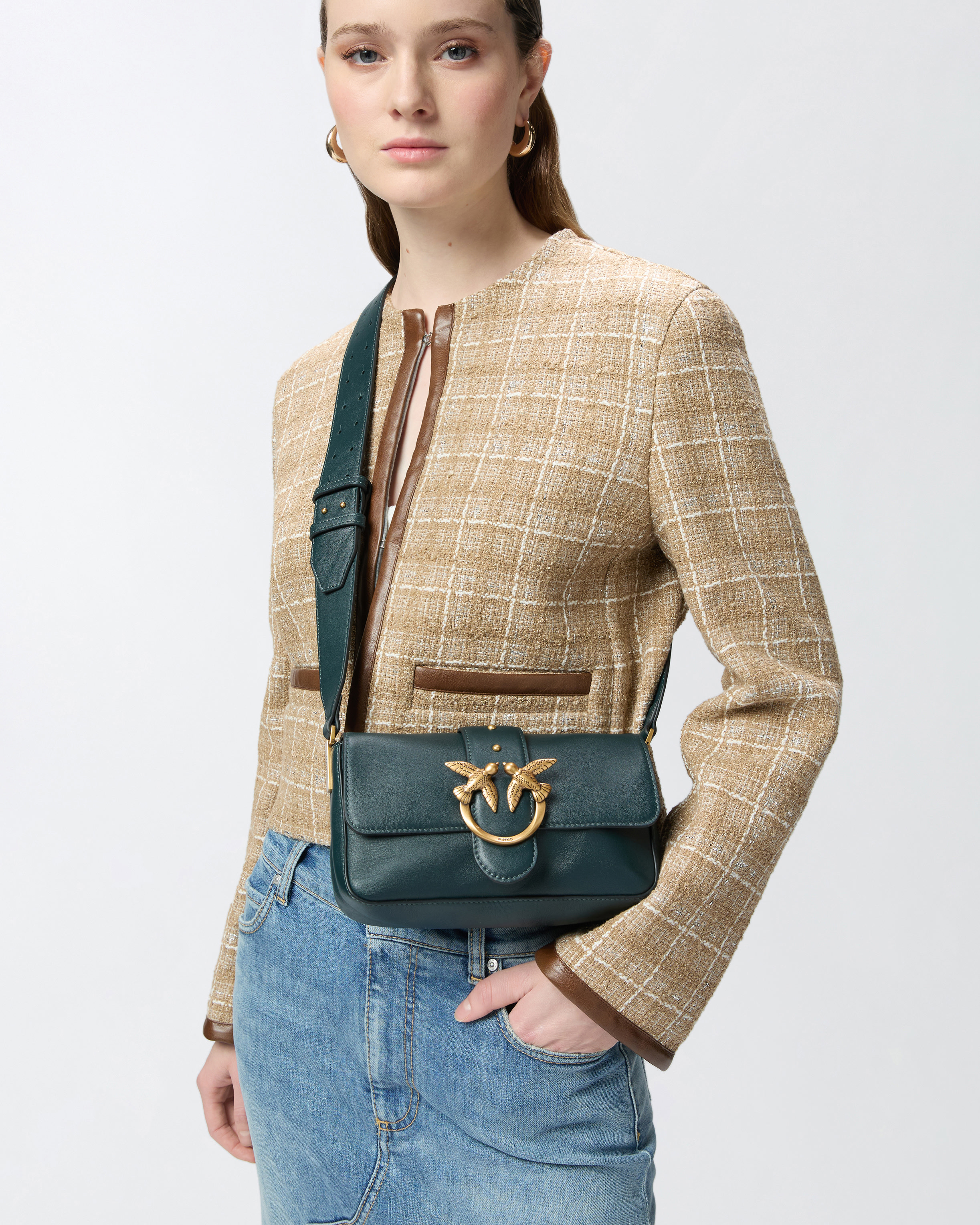 ショルダーバッグ・ポシェット PINKO MINI LOVE BAG SOFT CROSSBODY BAG IN LEATHER Mini Love Bag soft shoulder bag in leather PINKO → Shop Online