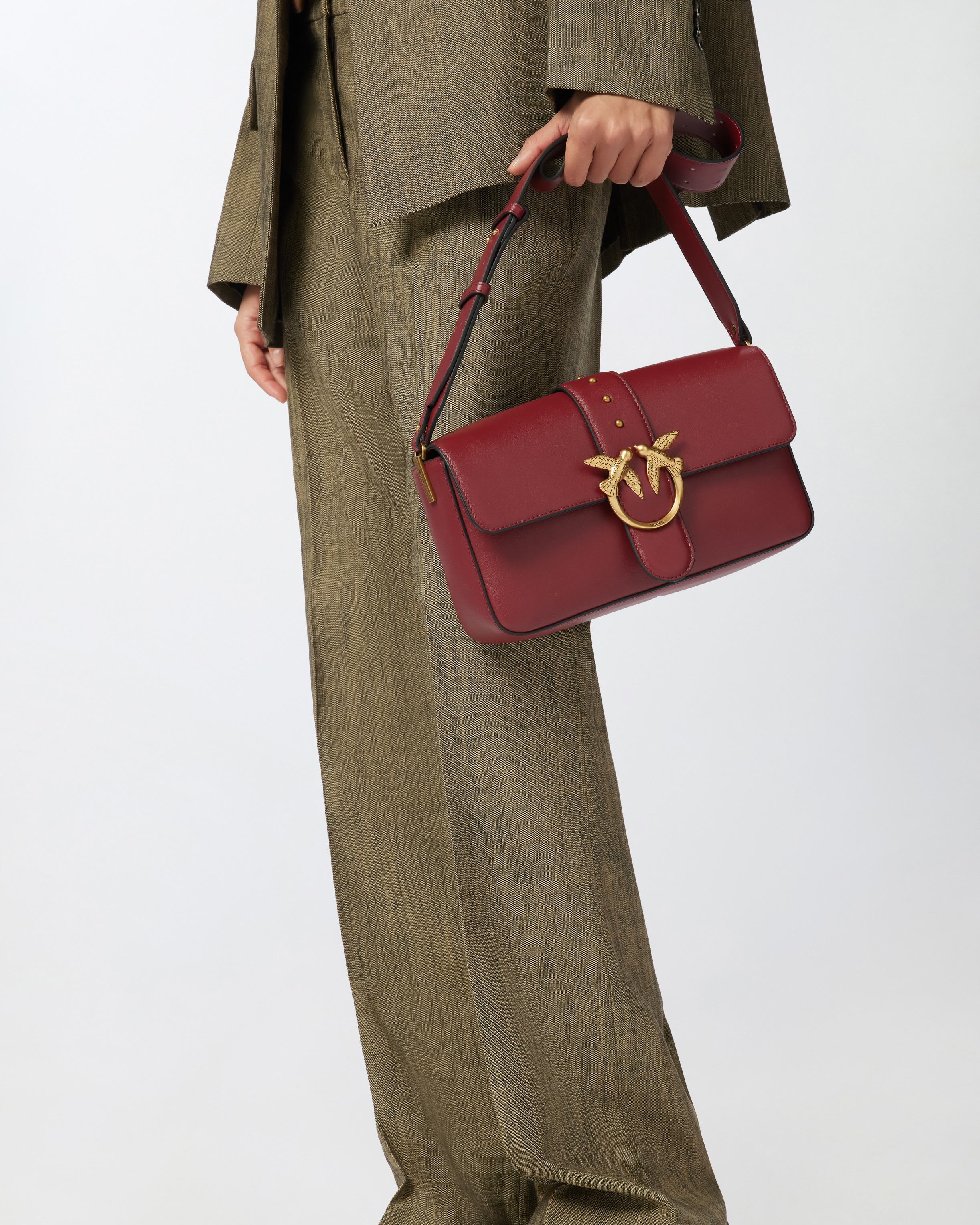 Love Bag large soft shoulder bag in leather PINKO → Shop Online