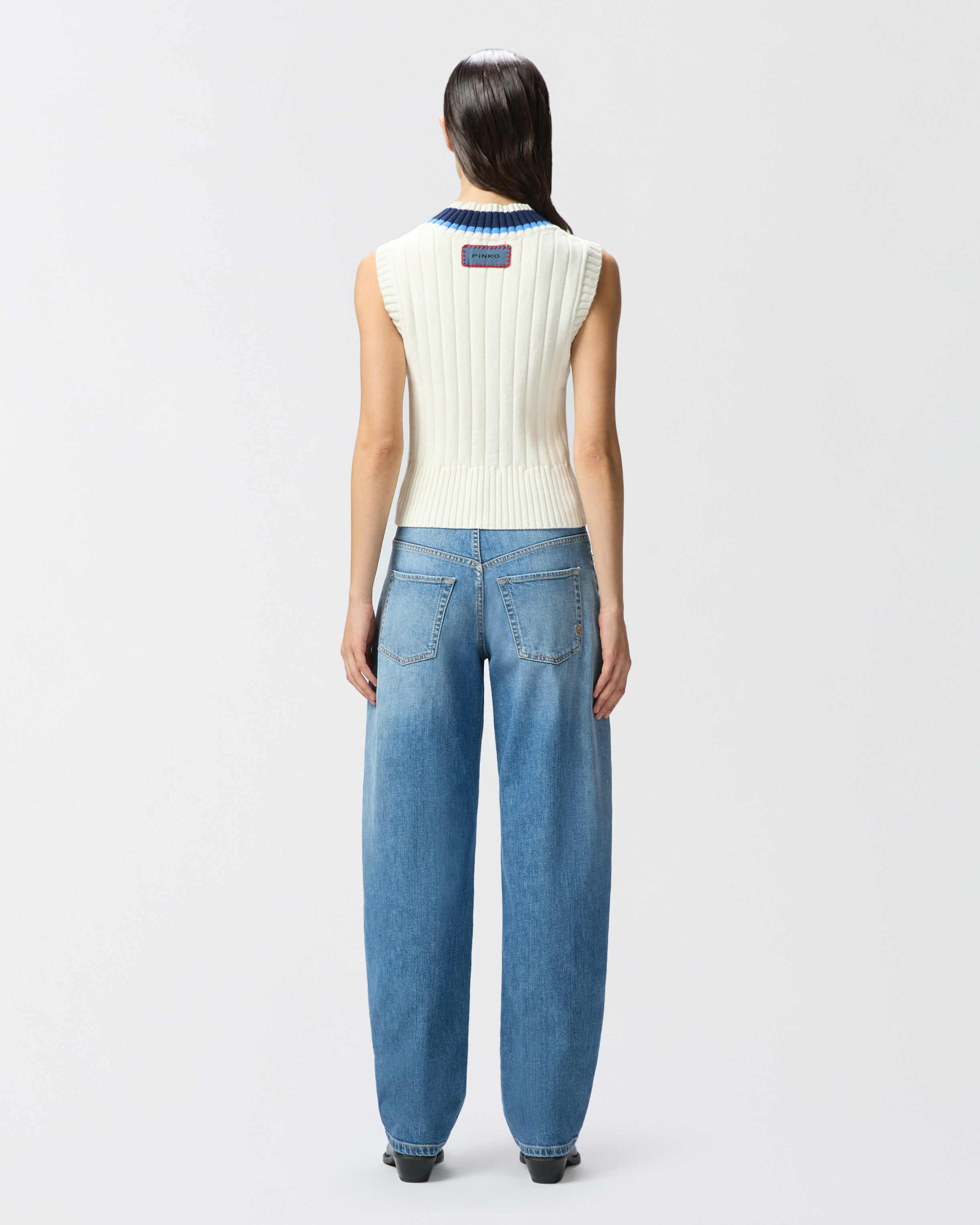 ベスト・ジレ PINKO Women Vests 104931A213E28 Blue PINKO Women's Jackets → Shop Blazers and Elegant Jackets
