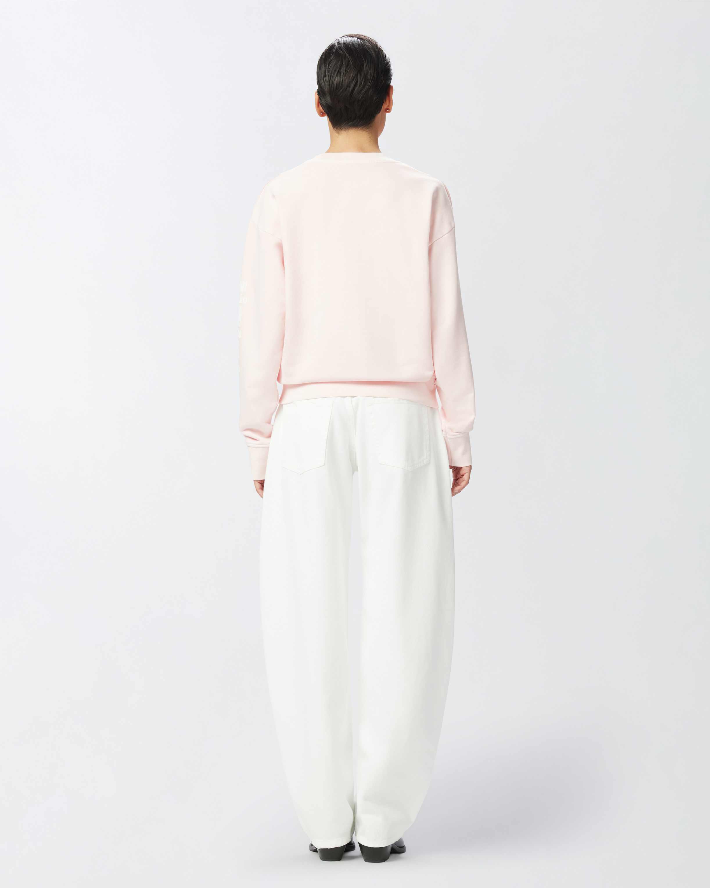Pinko Cotton Sweatshirt With Logo-branded Sleeves