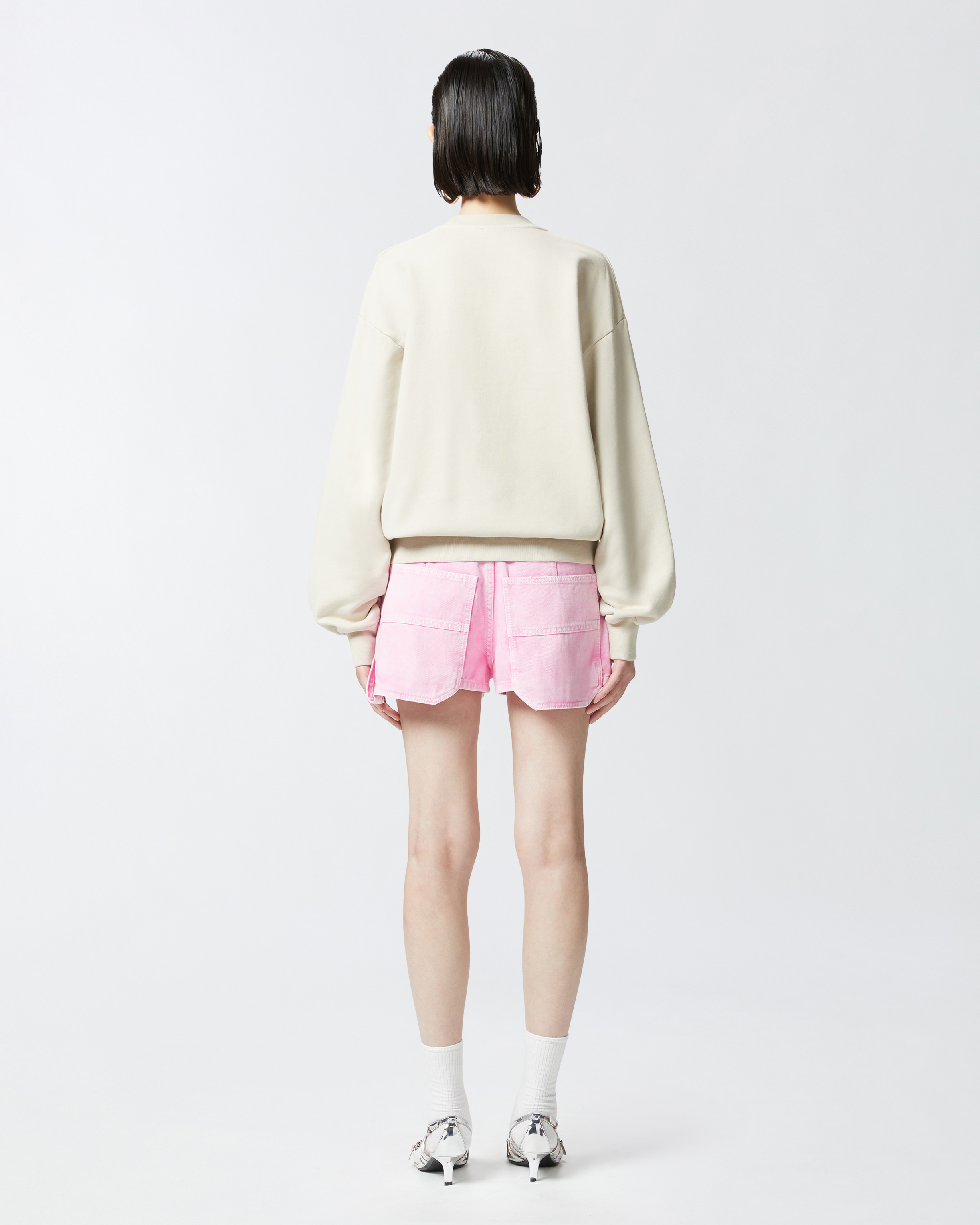 Pinko Adventure Sweatshirt With Glitter In G. Maroso Beige