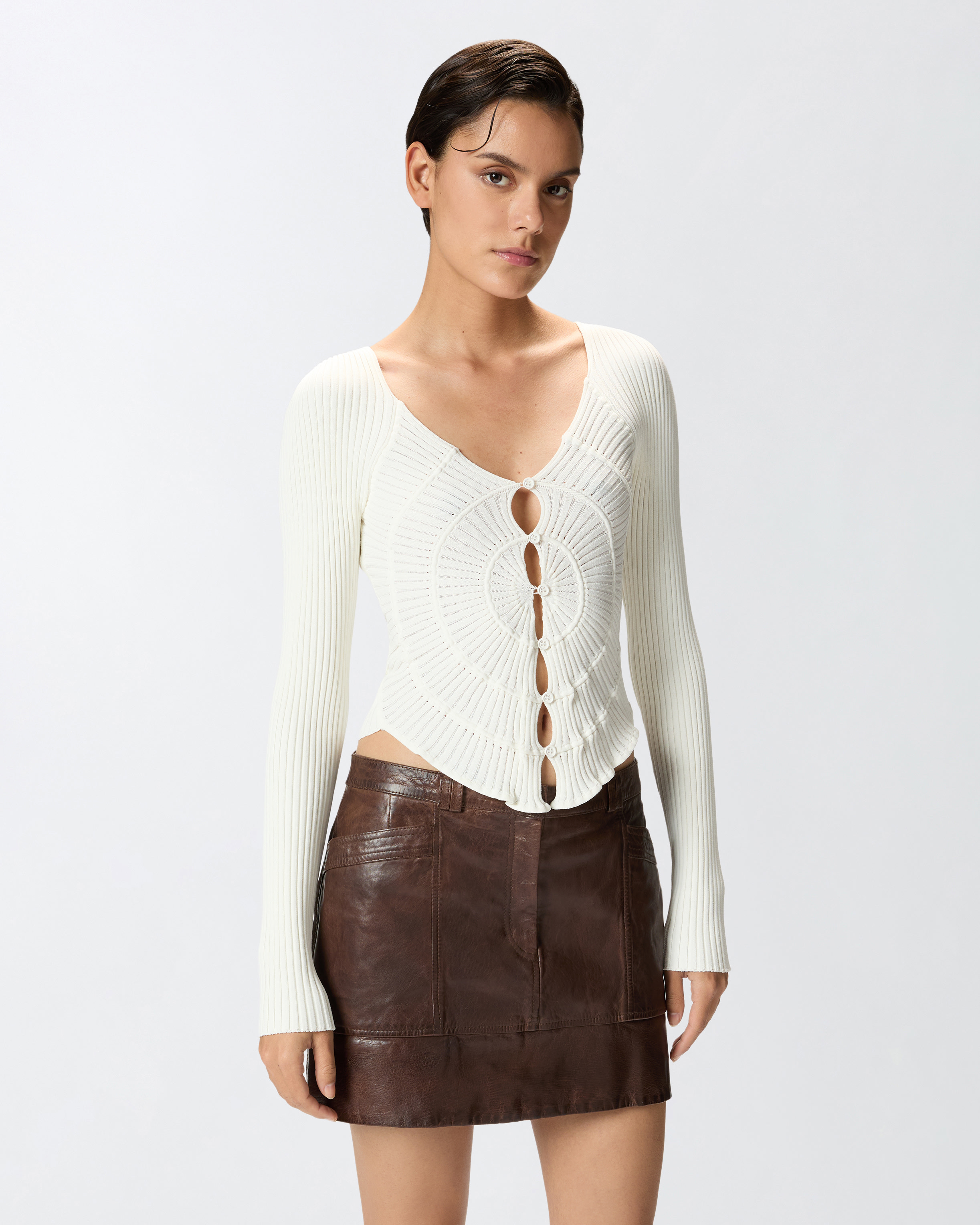 【美品】YOKE21SS 5G CONNECTING RIB CARDIGAN YOKE 5G CONNECTING RIB CARDIGAN