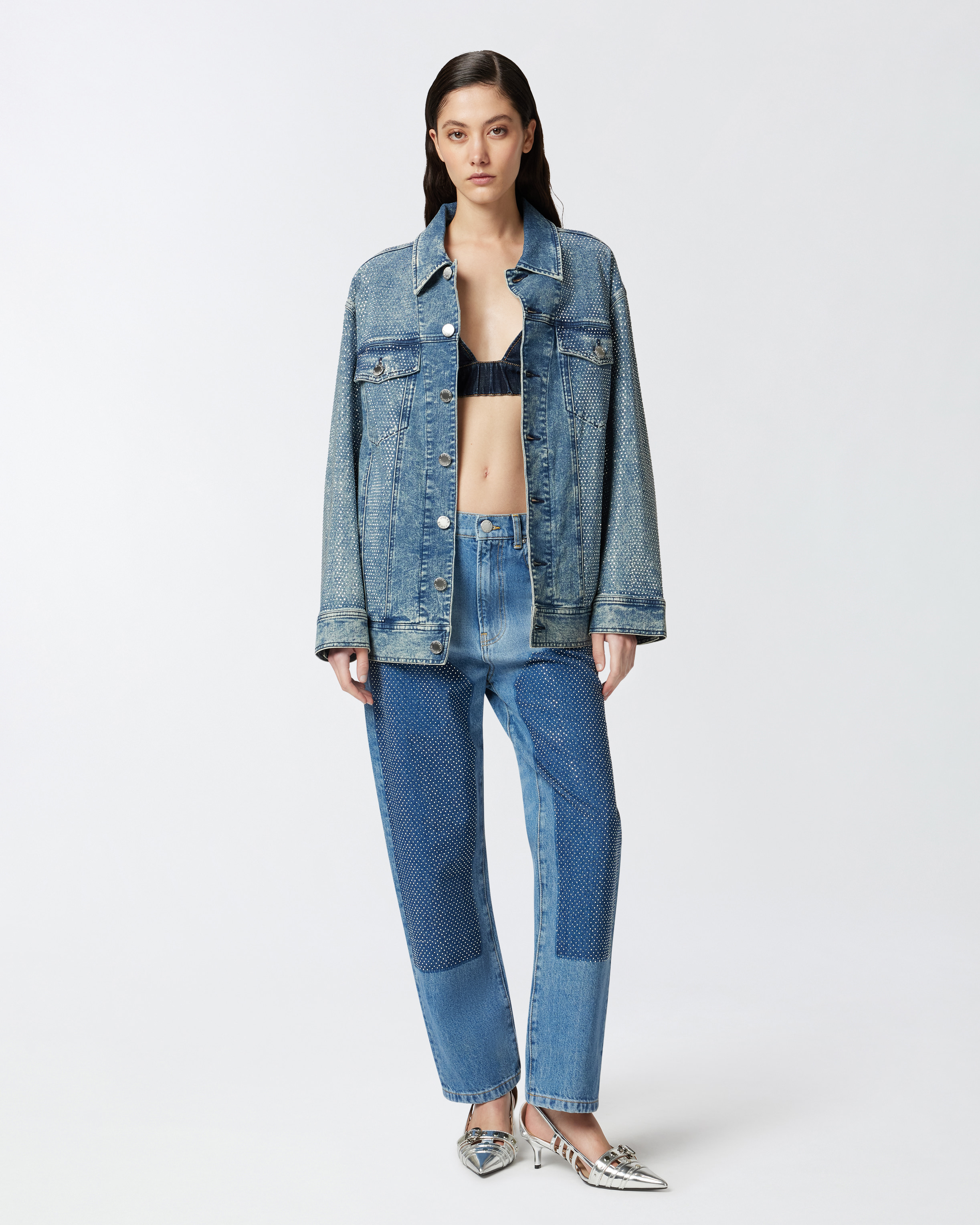 デニム・ジーパン PINKO Woman Jeans Denim 104696A2F5 PJM PINKO Sabrina cotton-blend Jeans | Blue | FARFETCH