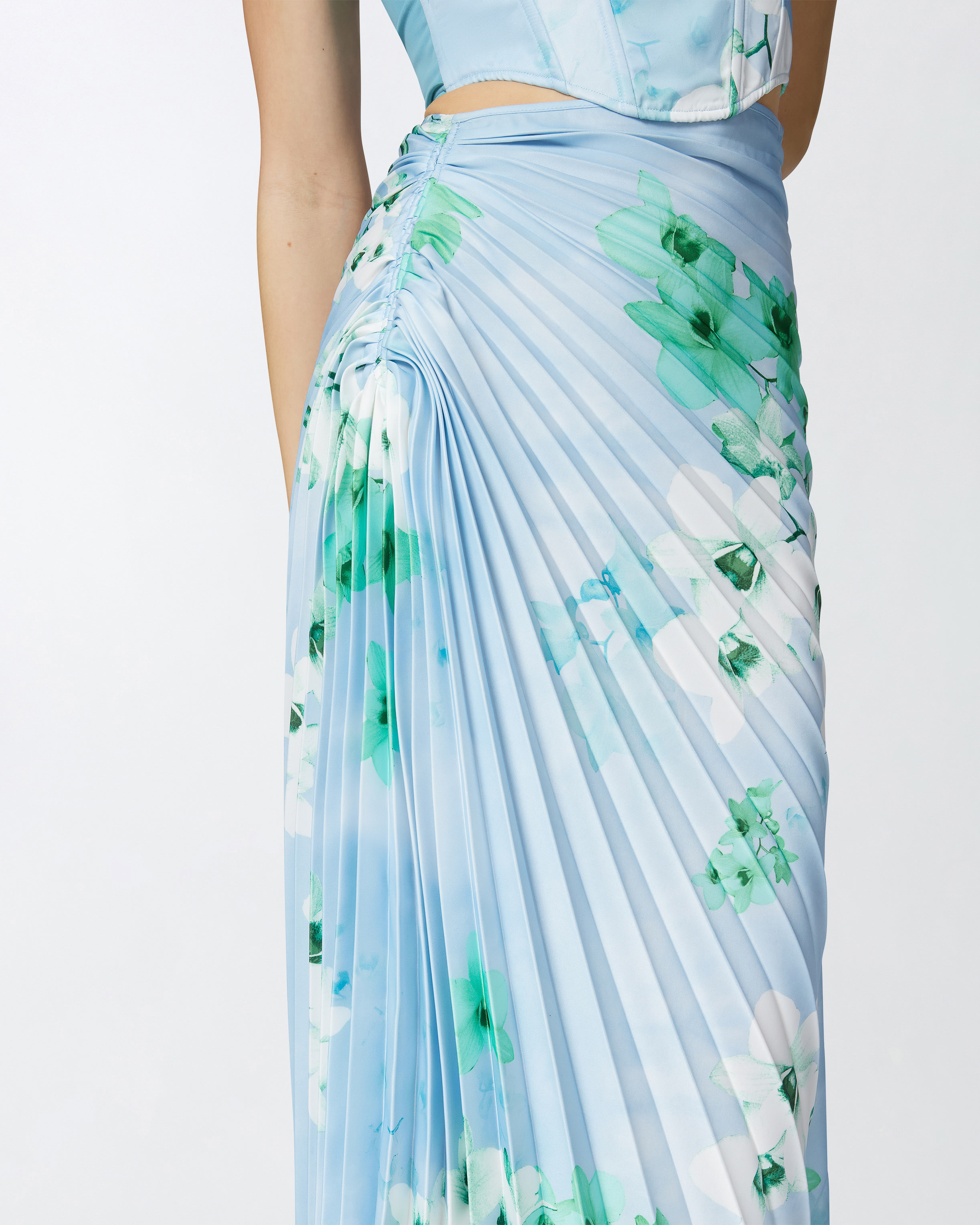 Pinko Ghianda Gonna Duchesse 25 In Mult. Light Blue/blue/white