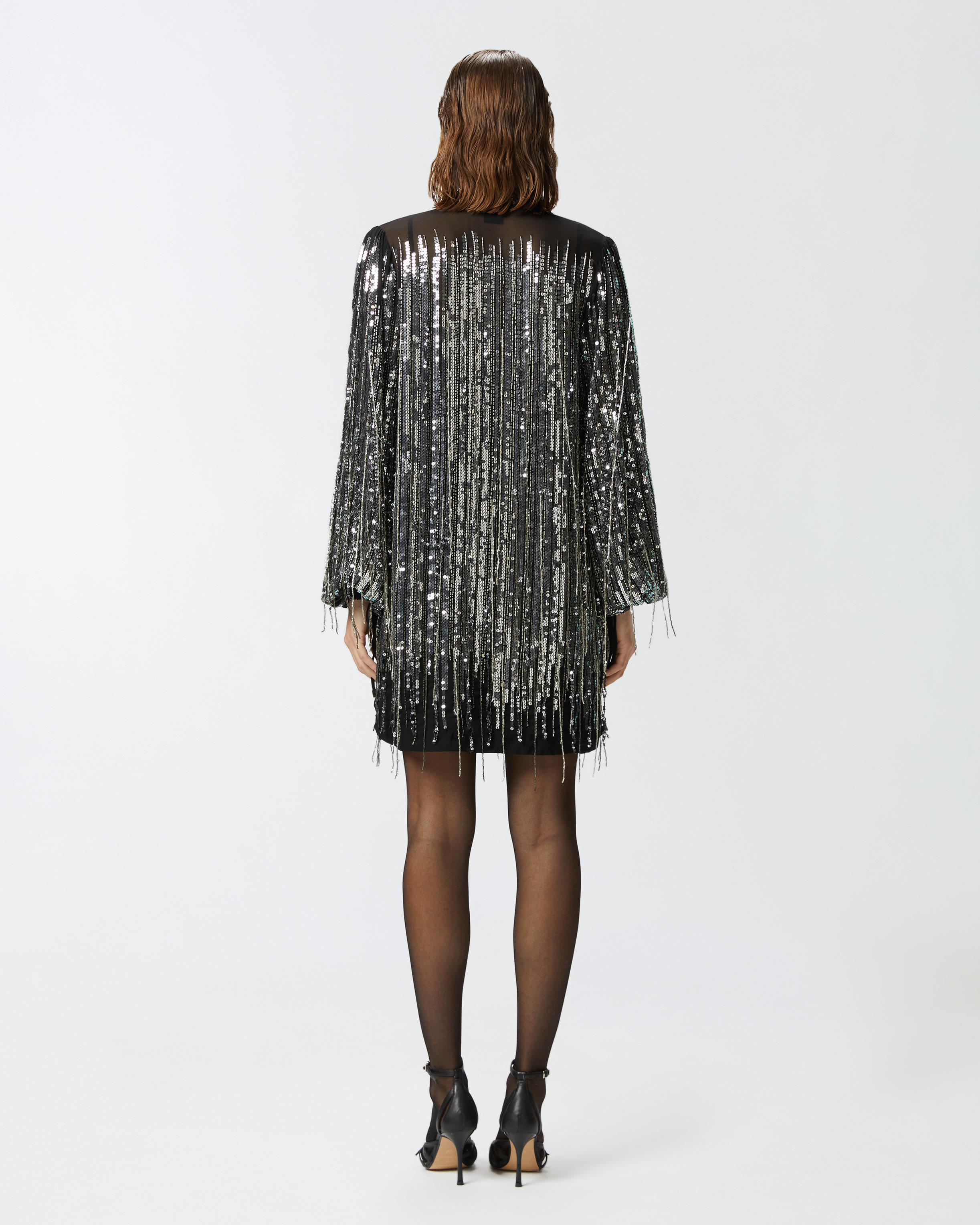 PINKO SS ドレス-ロング ブラック系 Made In Italy Long, elegant glossy satin dress PINKO → Shop Online