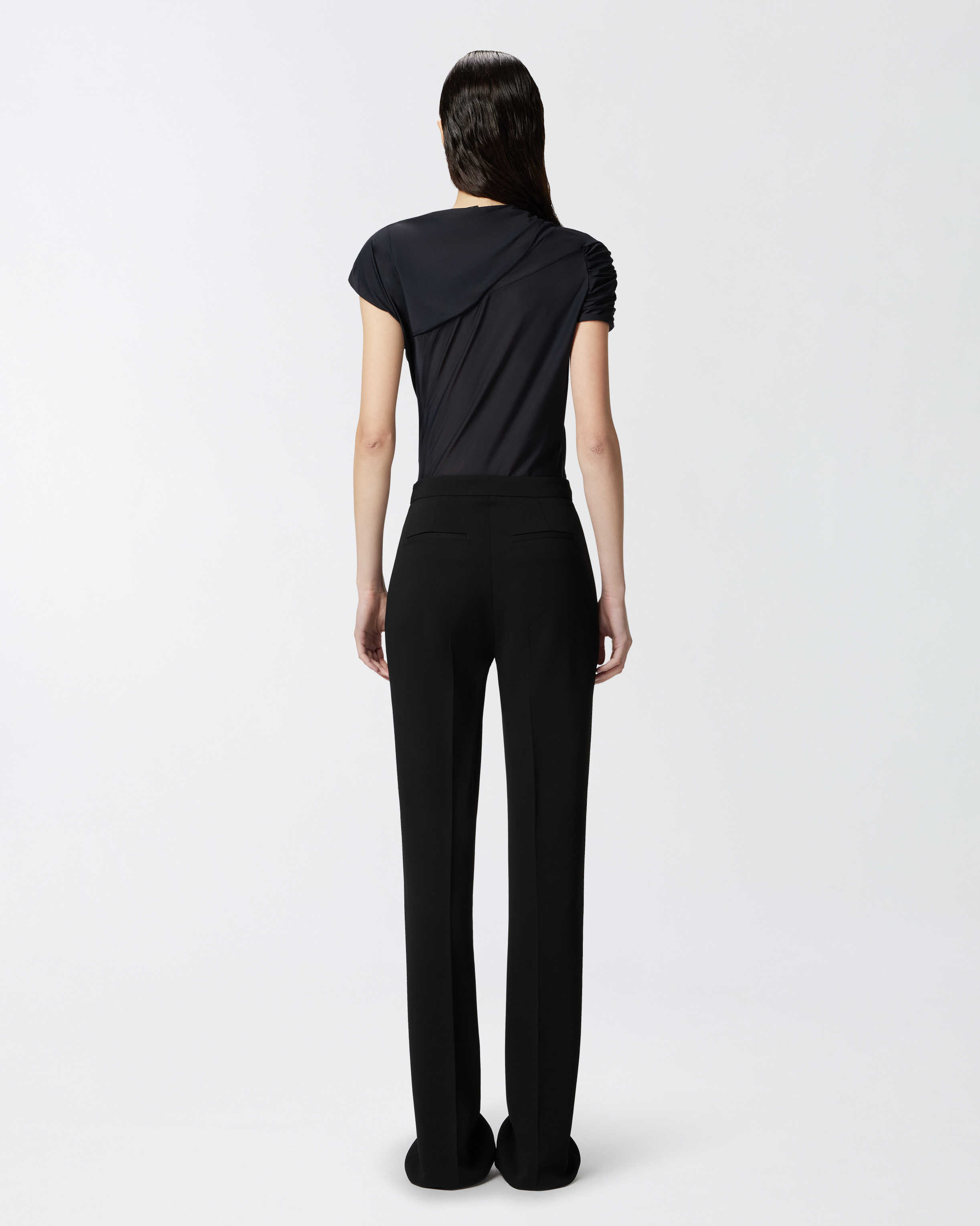 パンツ PINKO Woman Pants Black 104690A213Z99 Elegant flared trousers in technical cady PINKO → Shop Online