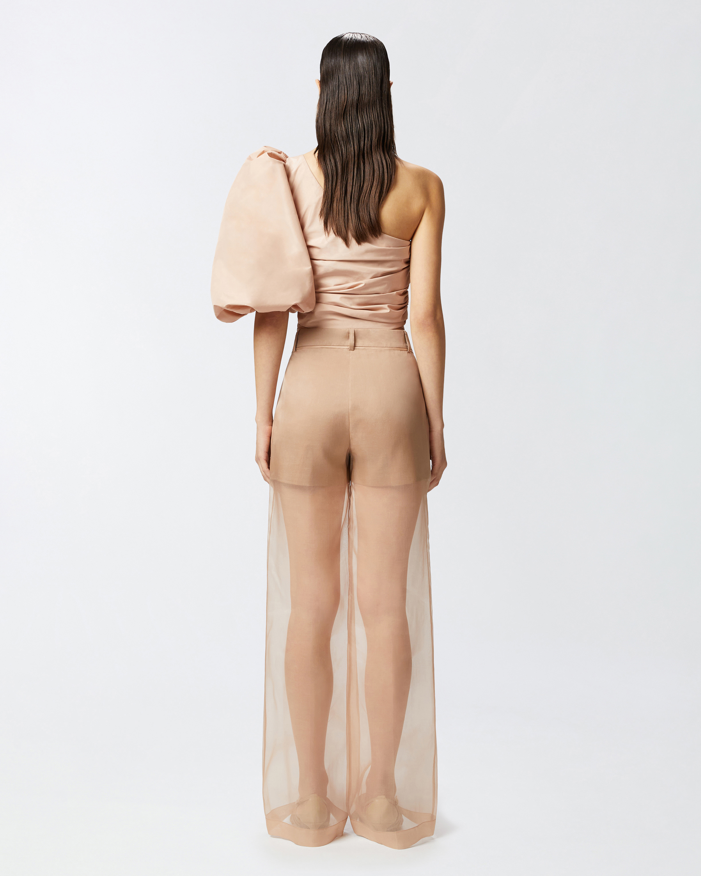 Pinko Belt Loops Slacks In Marron - Grive