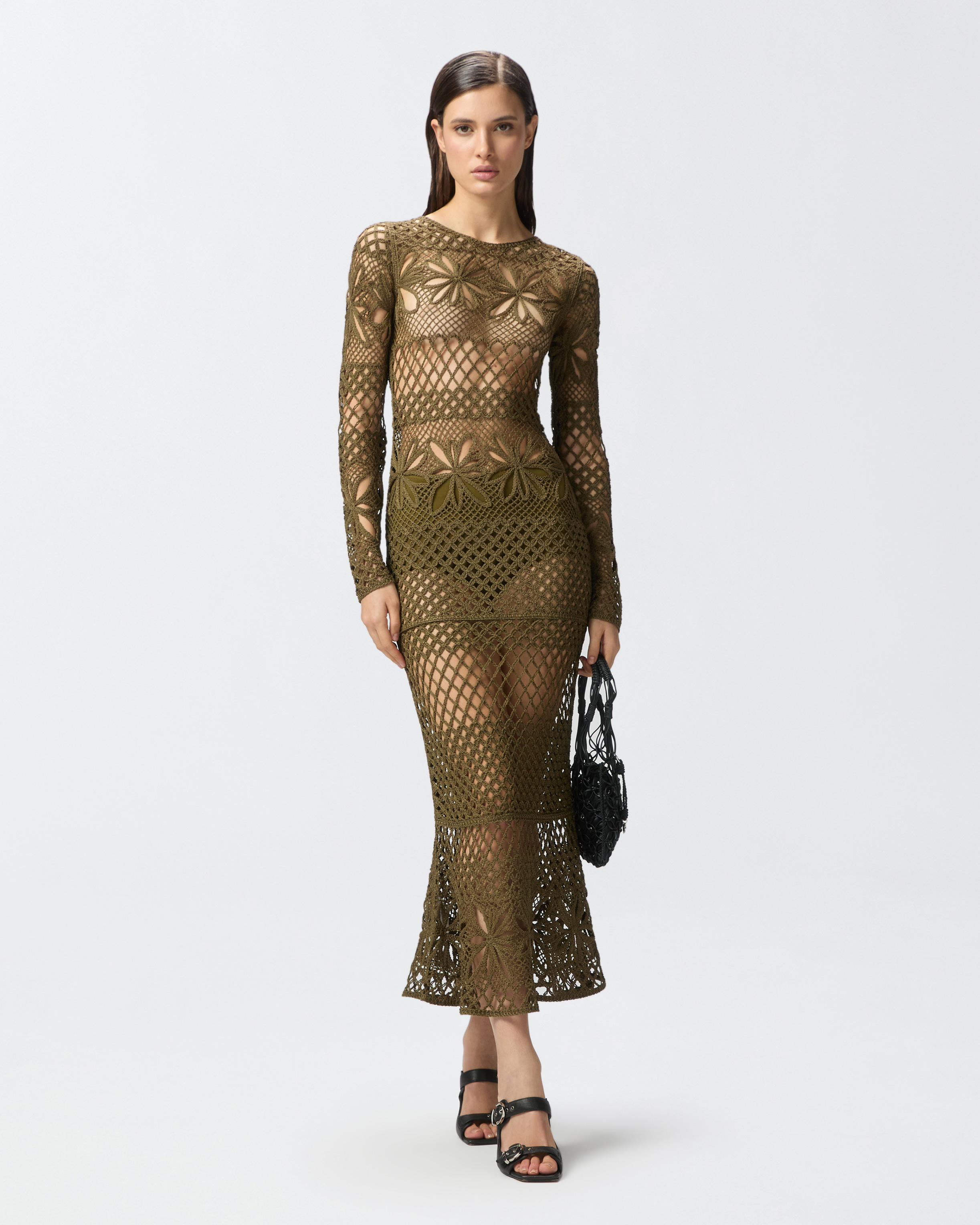 ワンピース PINKO Woman Dress Green 104709A2EX X26 PINKO | Emerald green Women's Long Dress | YOOX