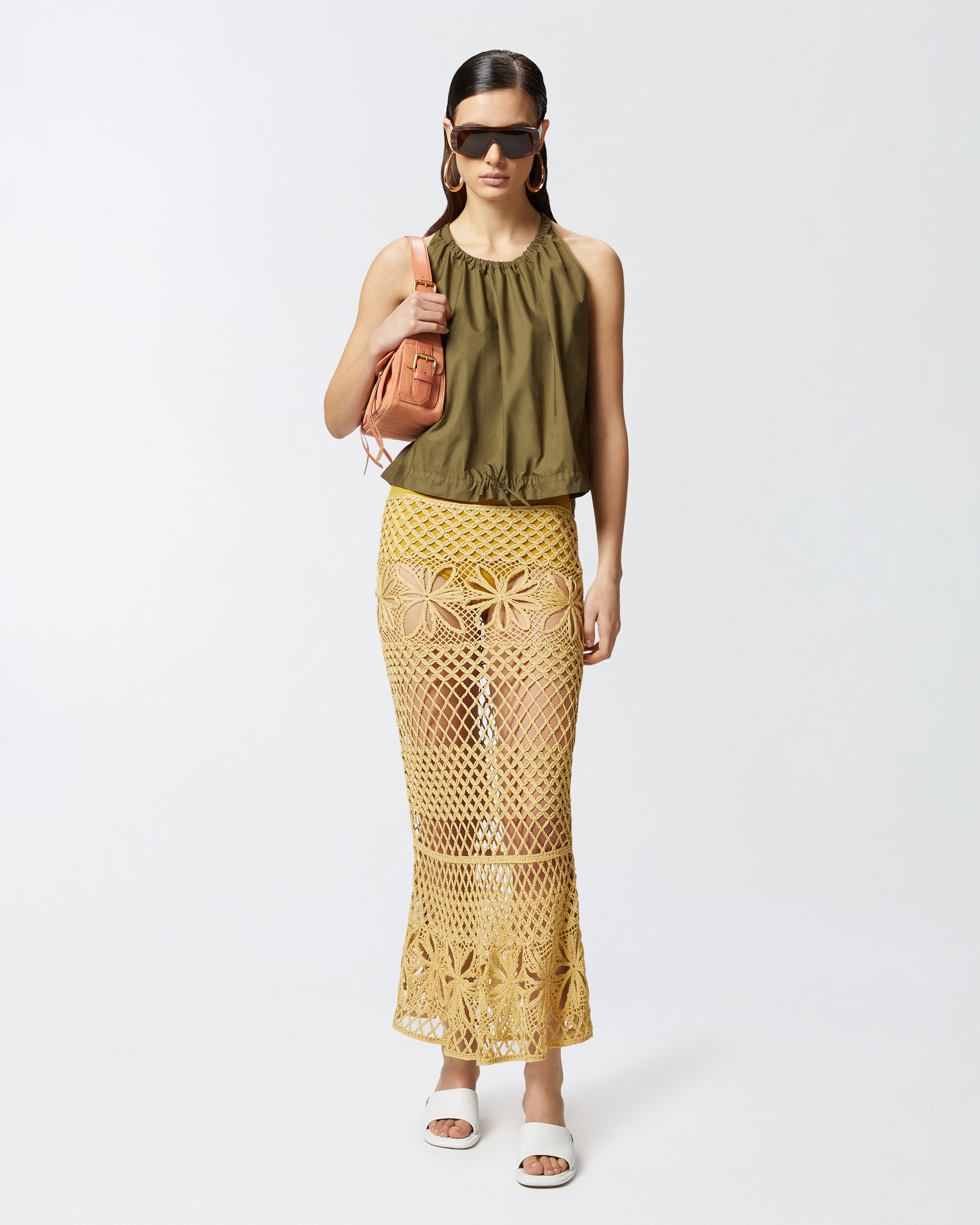 スカート Pinko Crispo Fantsy Net Skirt 104732A2FF-C43-AA01
