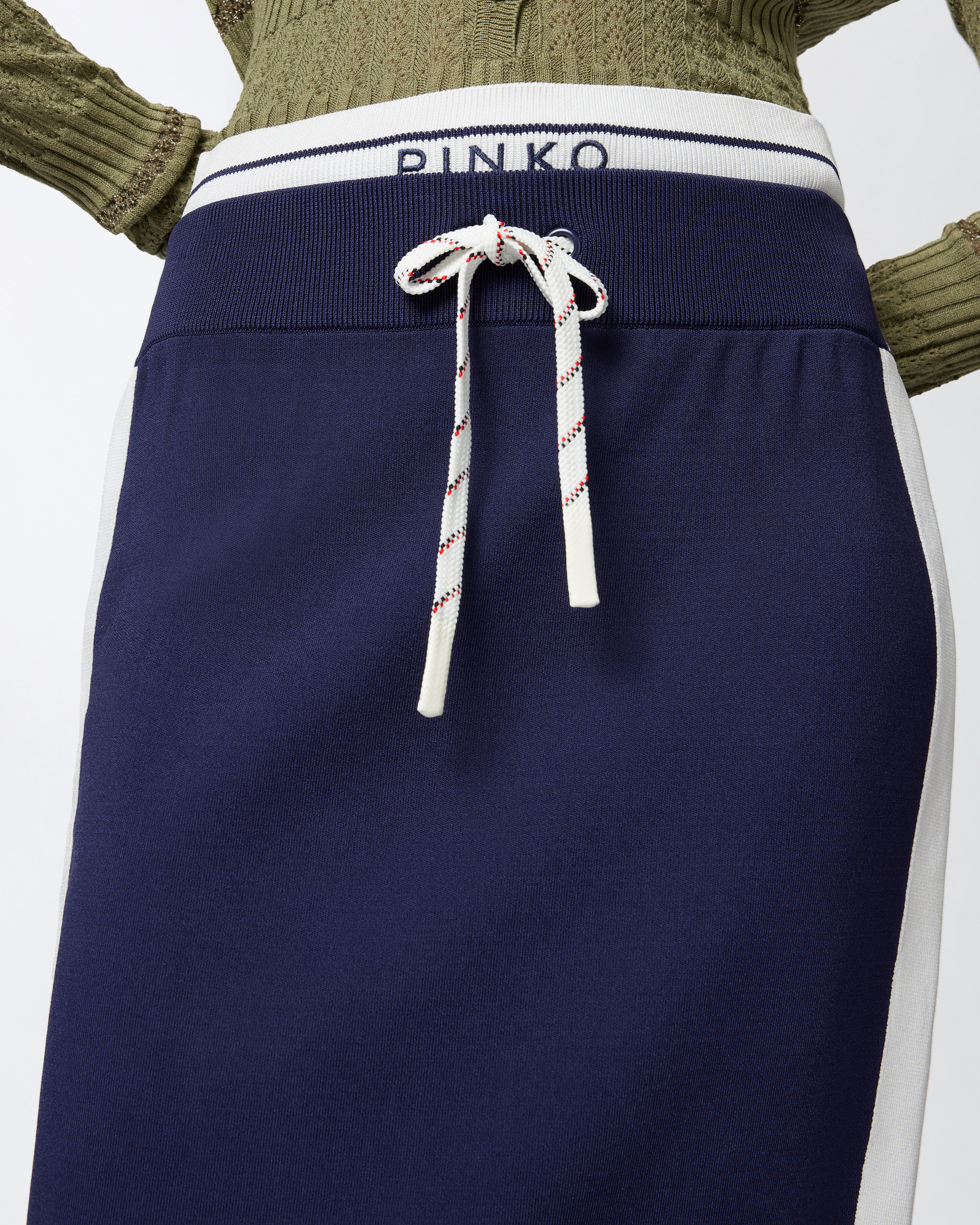 【関税&送料込】Pinko Skirts Grey Women's Denim midi skirt with slit | Grey | Diesel
