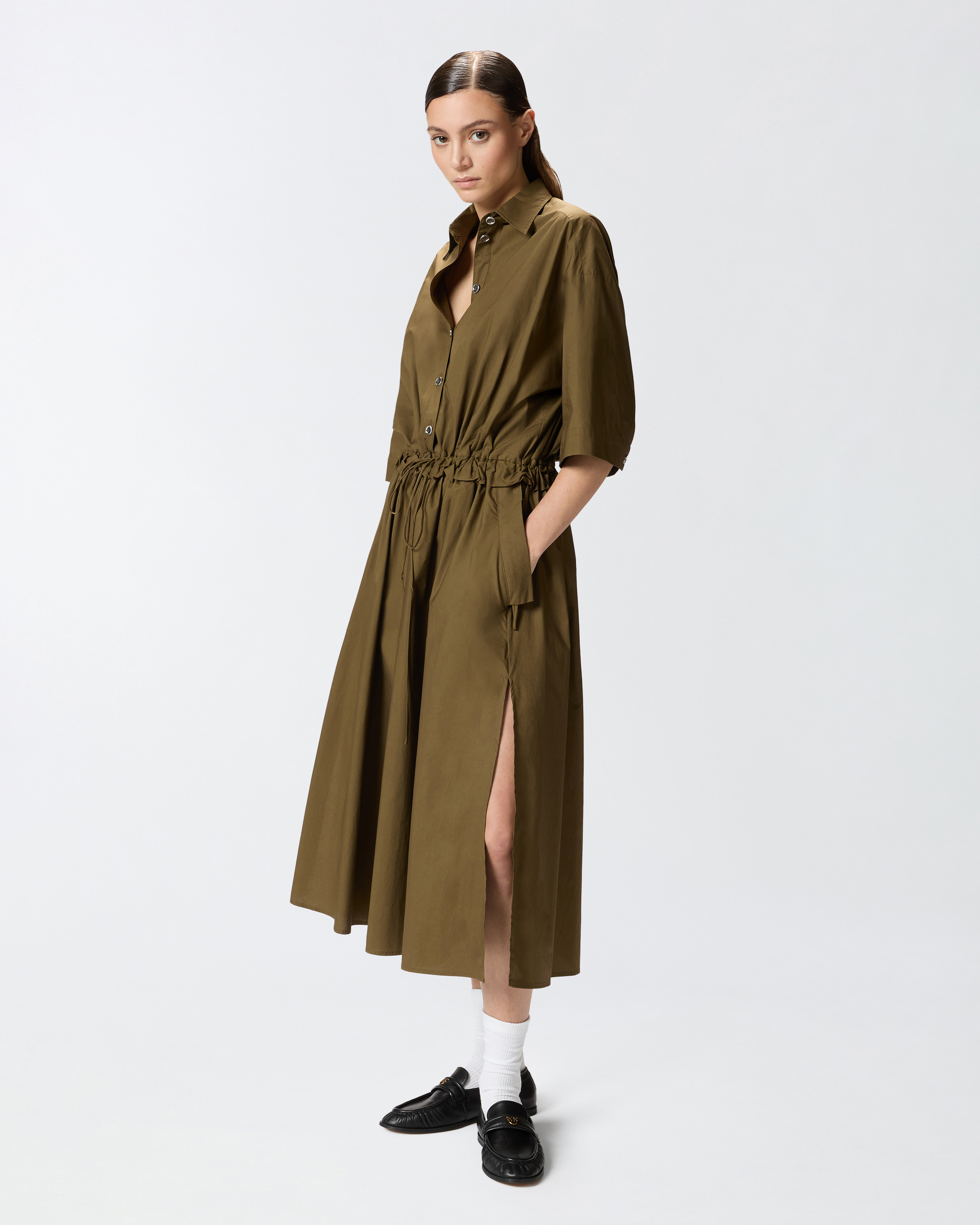 Pinko Robe Chemise À Imprimé Floral