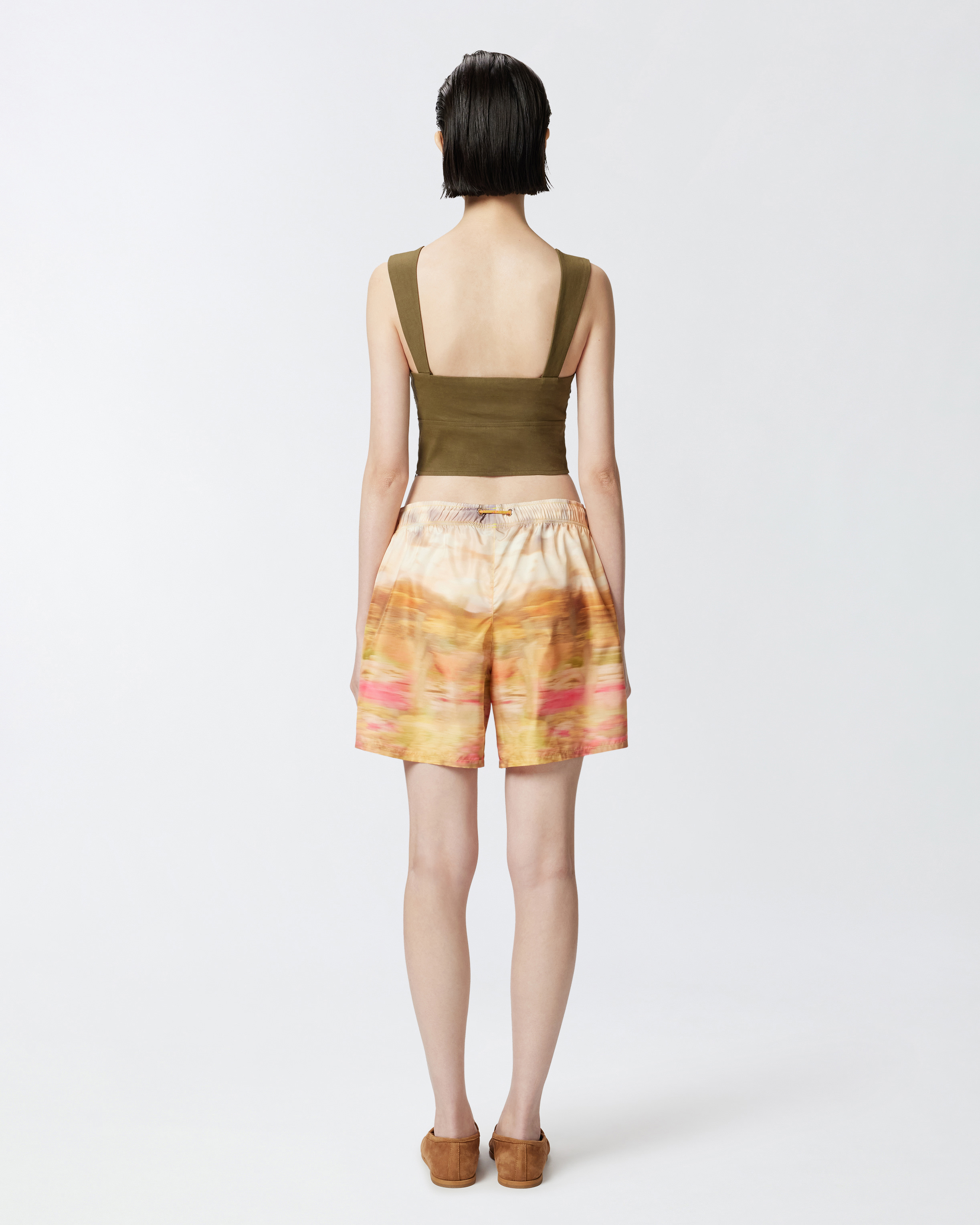 Pinko Printed Technical Shorts With Label