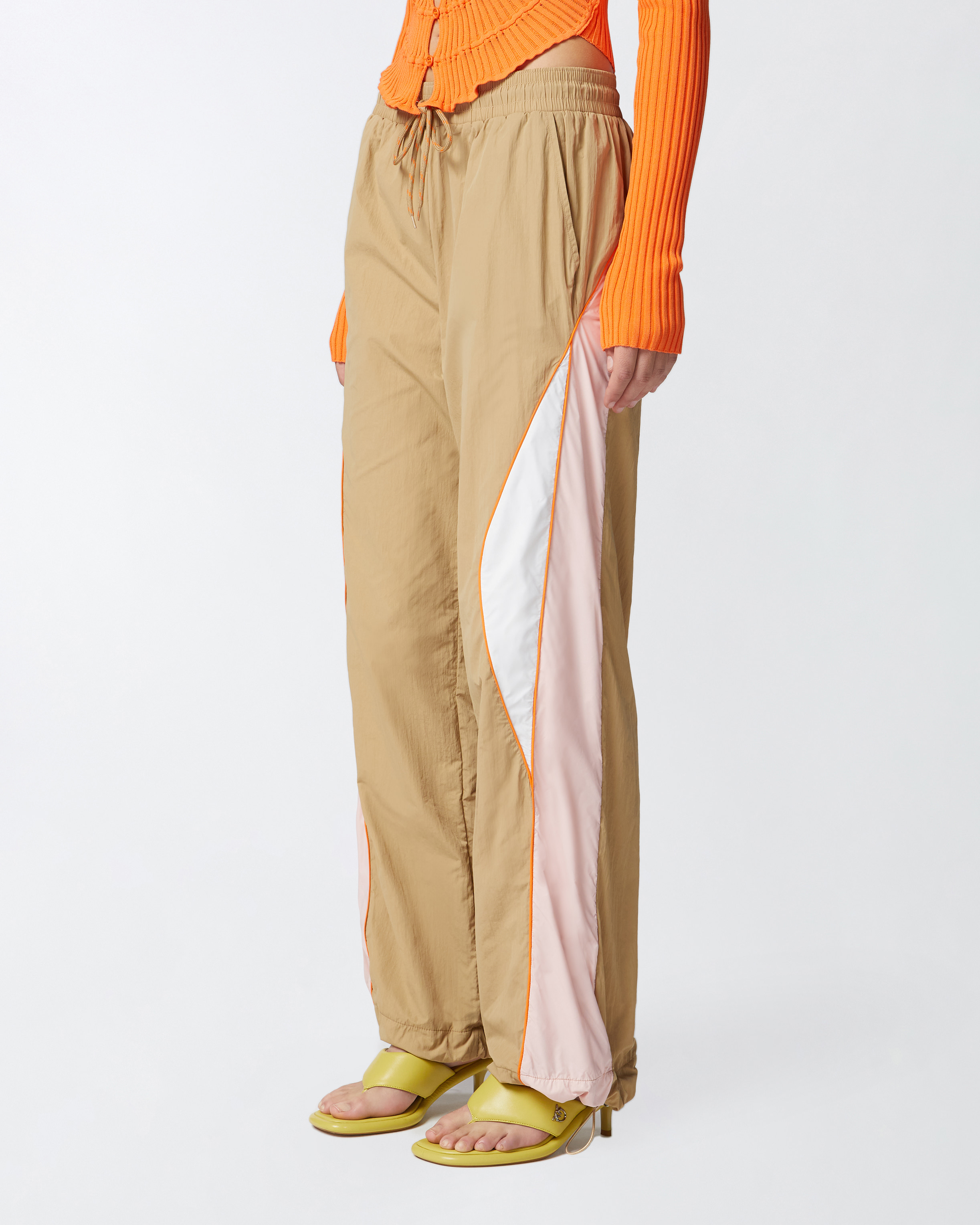 Pinko Technical Canvas Joggers With Side Band