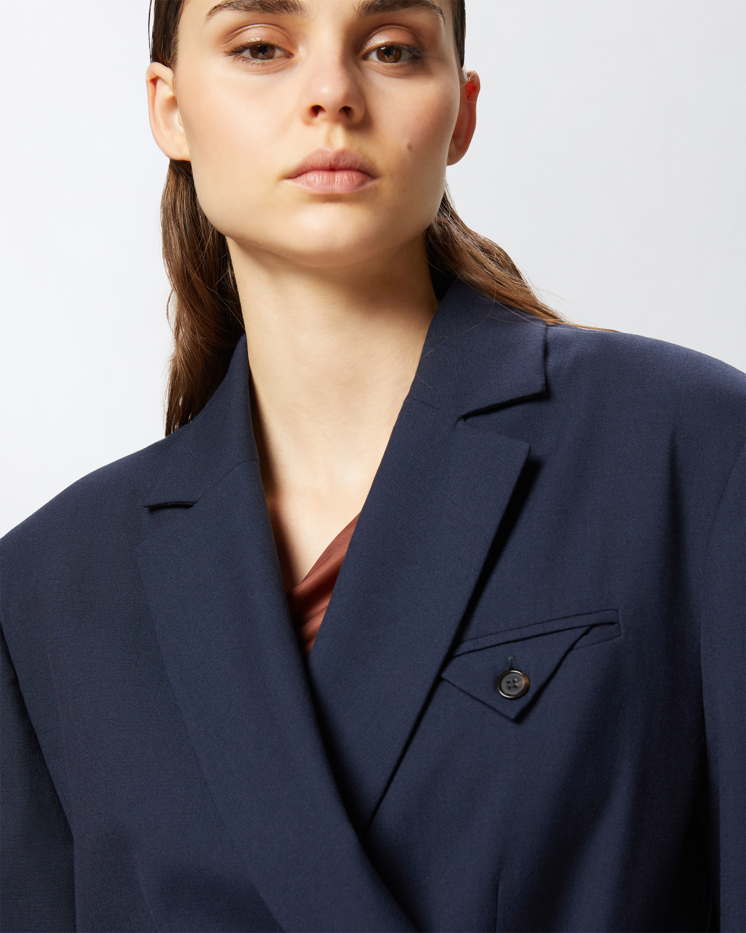 Tailored blazer with crisscross closure PINKO → Shop Online