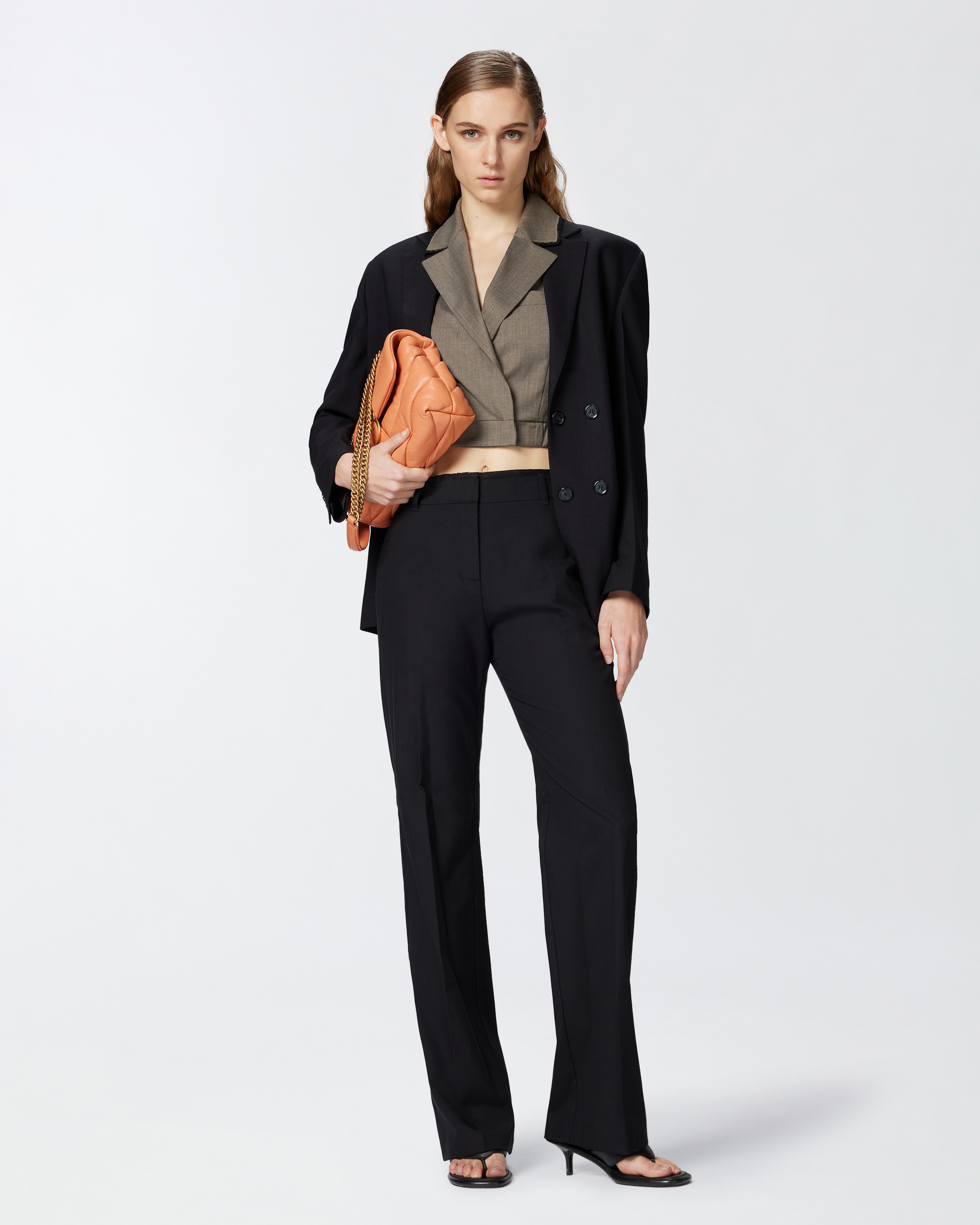 Elegante ausgestellte Hose - Schwarz - large | Pinko 