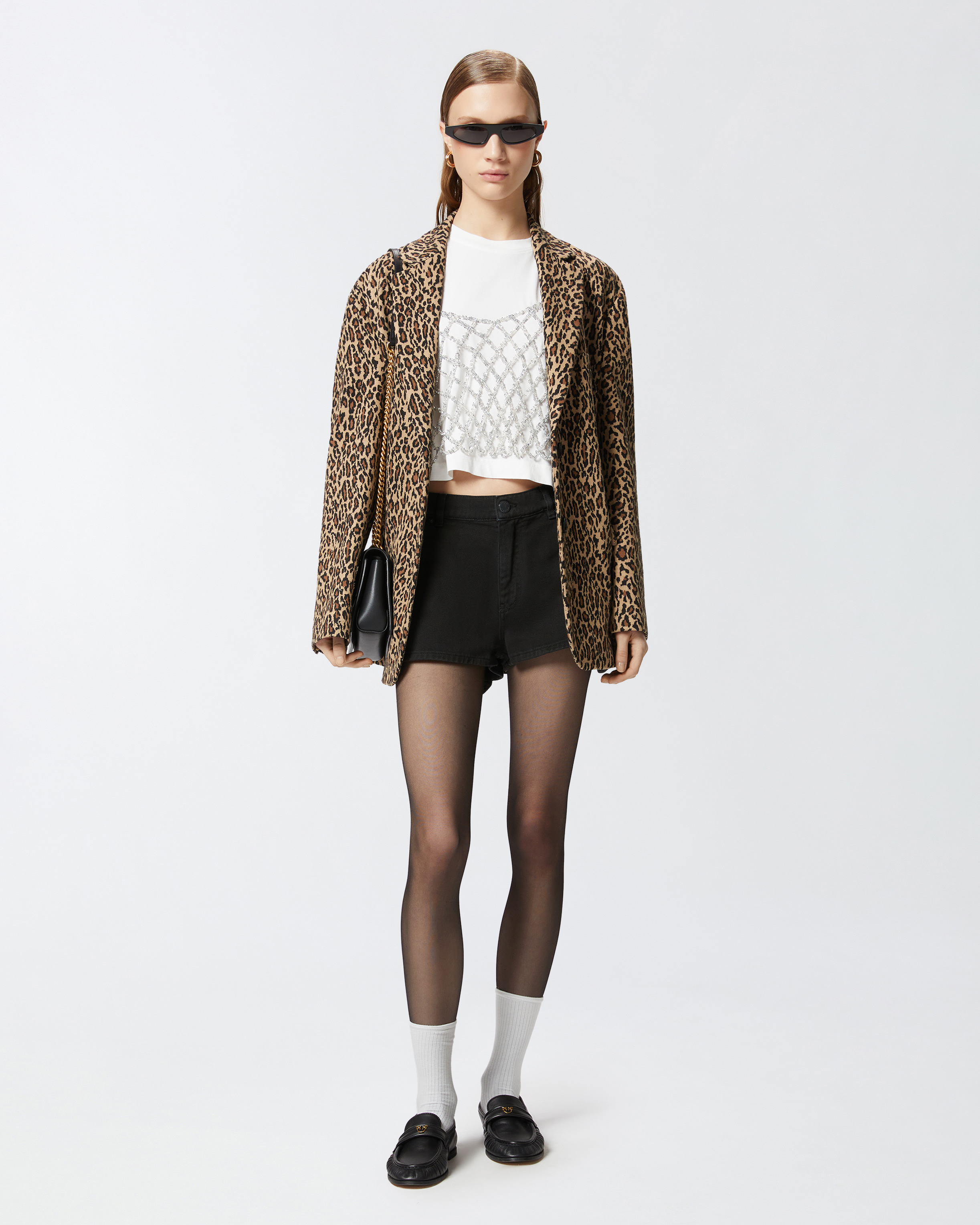 Pinko Shorts In Limo Black