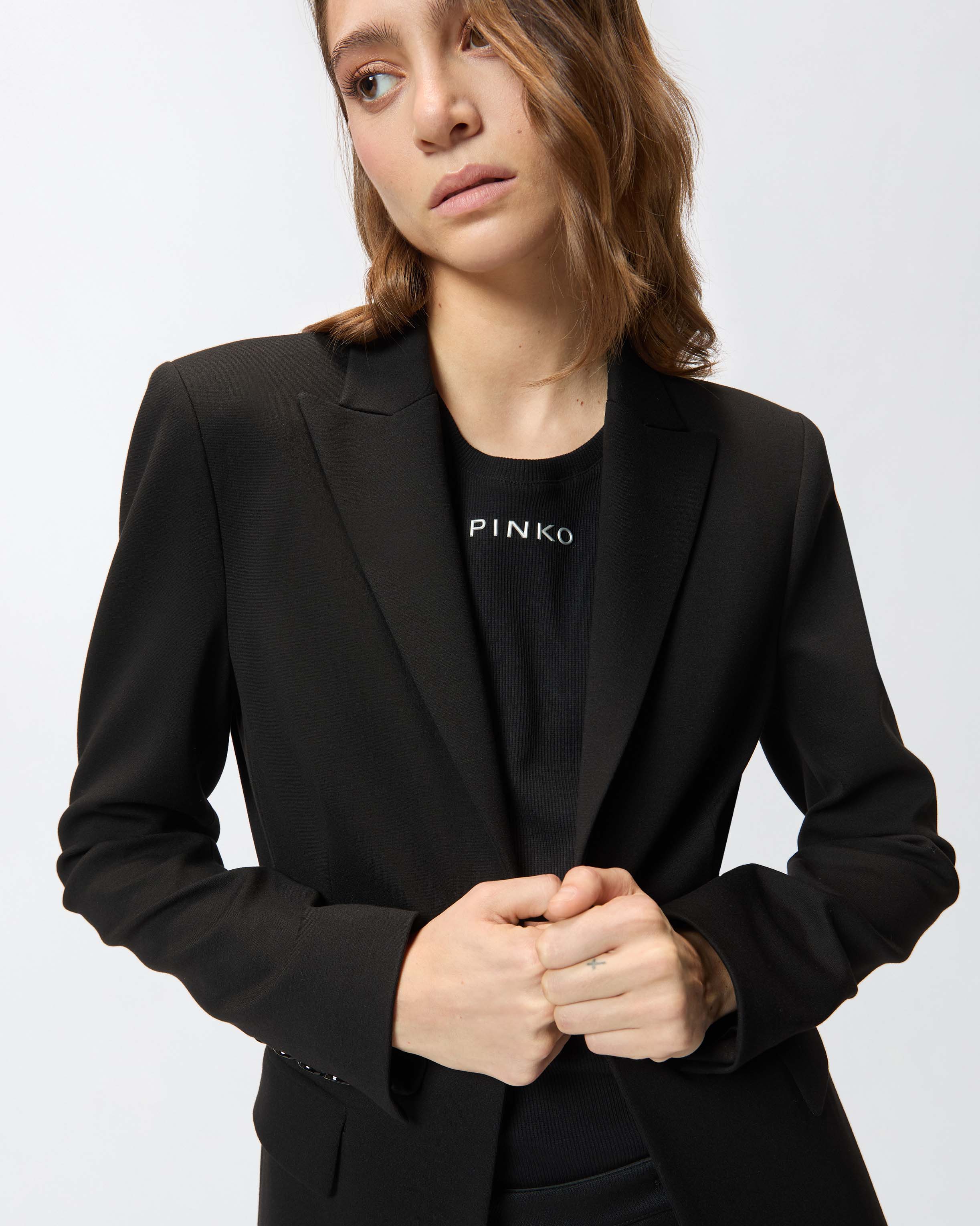 Fitted full Milano knit jacket 3