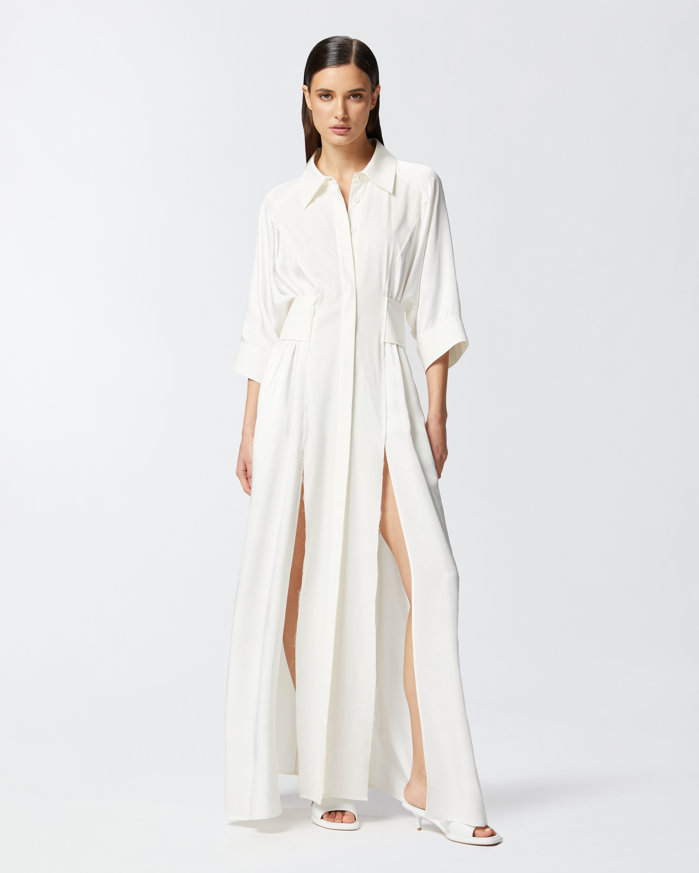 ワンピース Pinko ANDRES LONG COTTON DRESS WITH UTILITY SLEEVELESS VEST Long cotton dress with utility-style vest PINKO → Shop Online