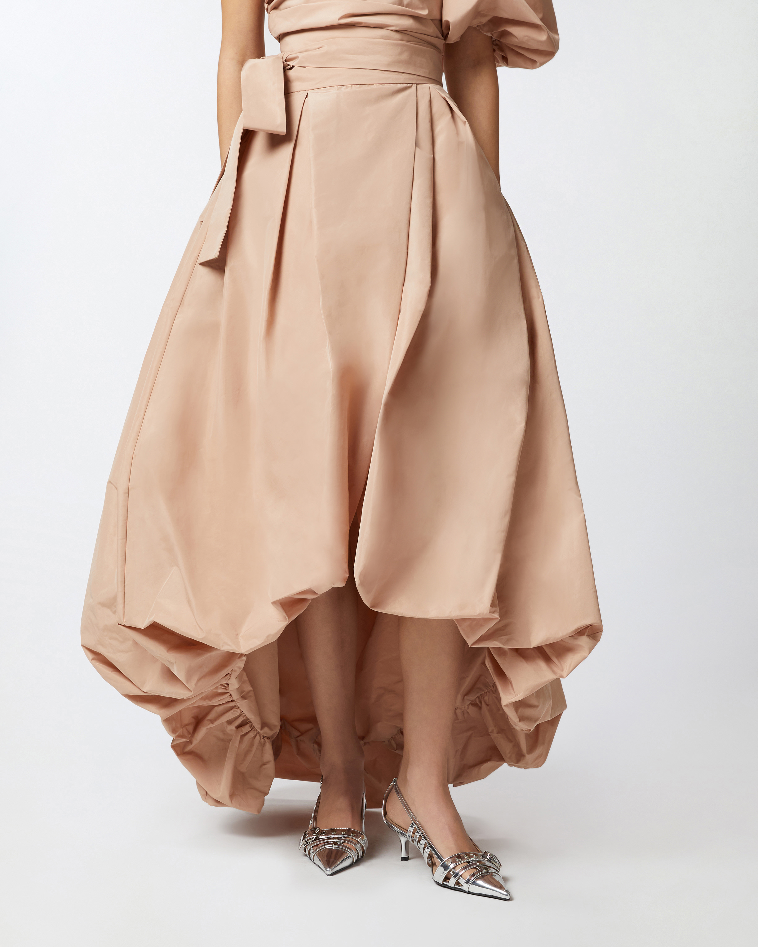 スカート PINKO Woman Skirt Pink 104913Y3LE N34 Wide taffeta skirt with bow PINKO → Shop Online
