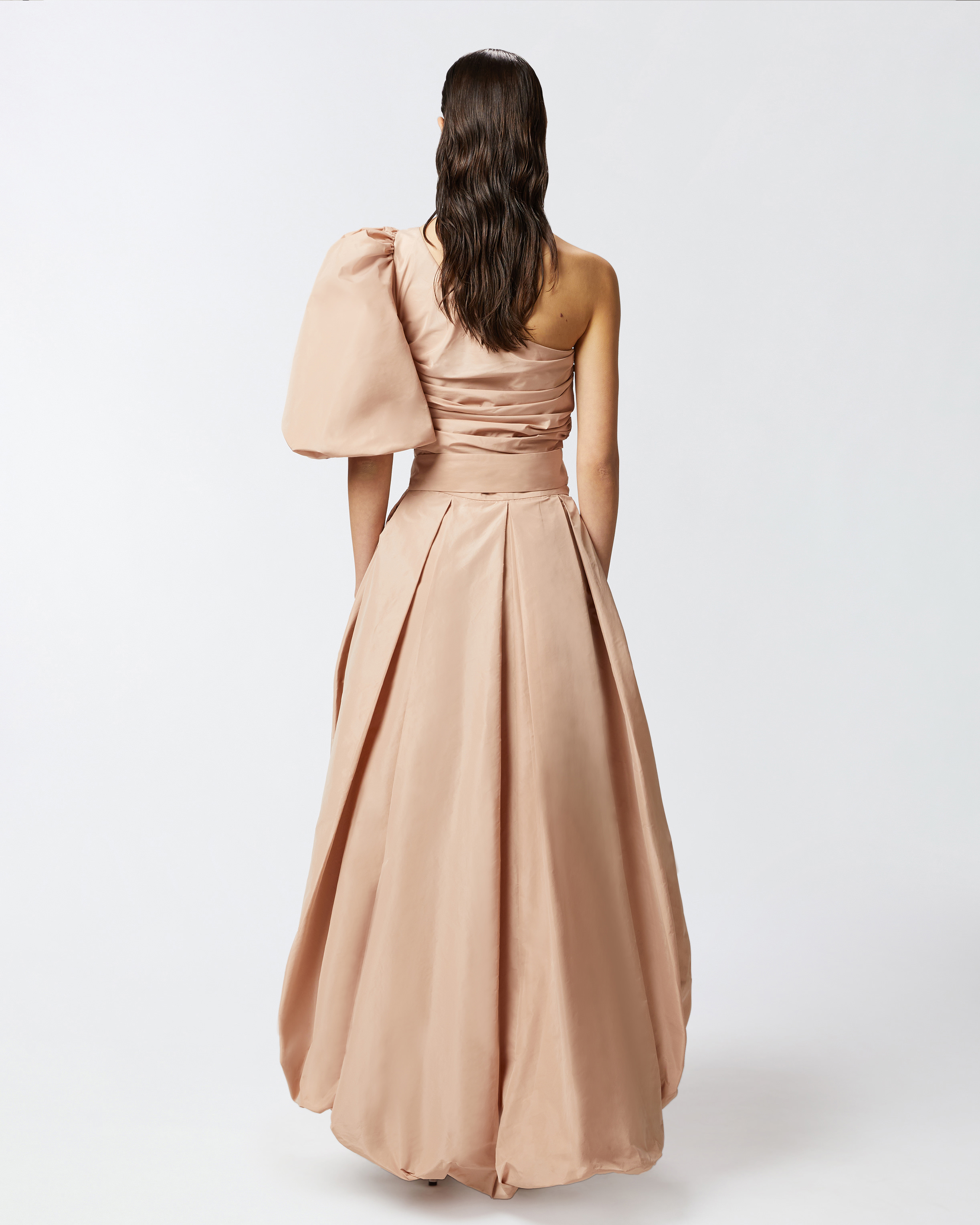 Pinko Barbagianni Pleated Maxi Wrap Skirt In Cameo Pink