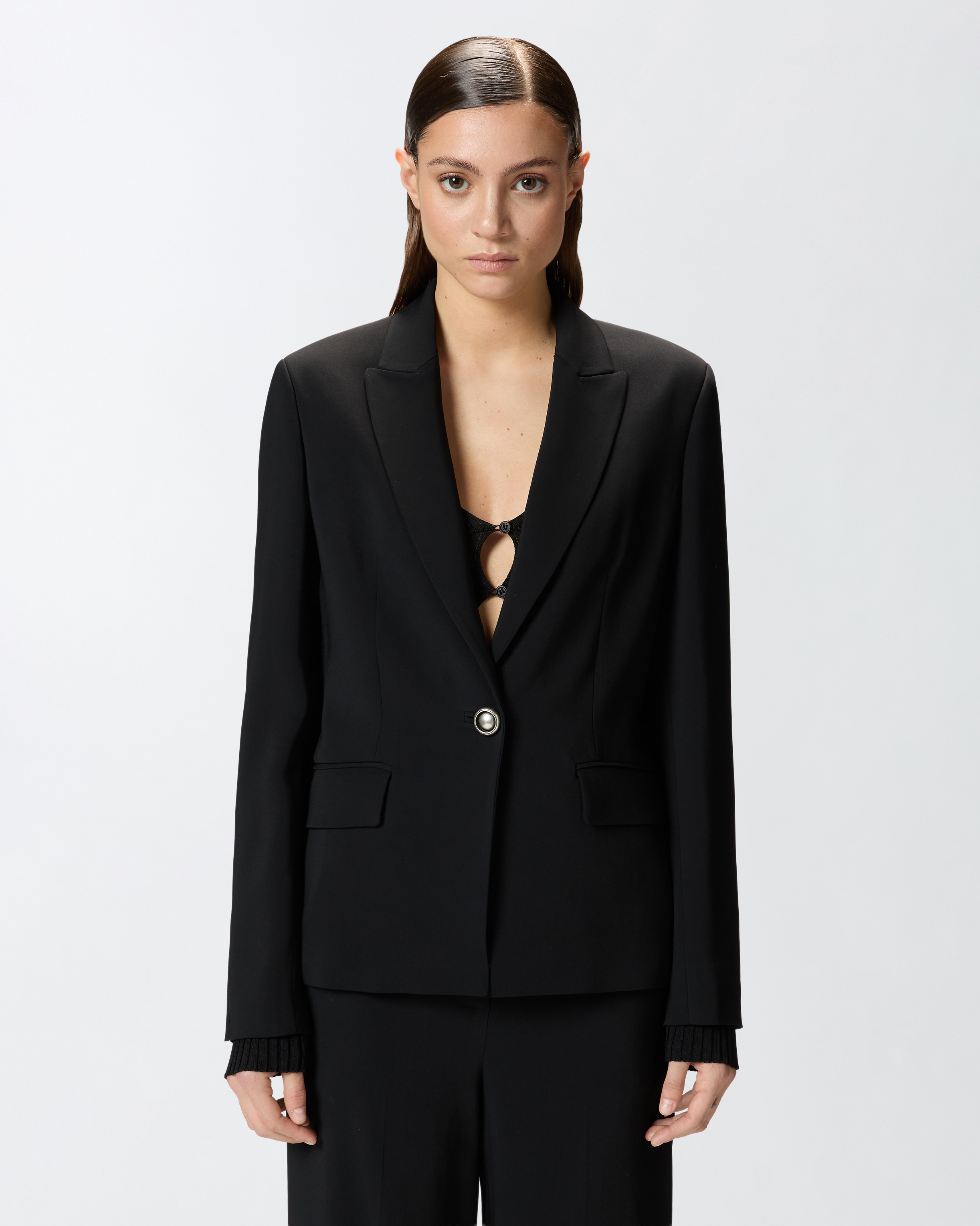 Pinko Single-breasted Cady Blazer