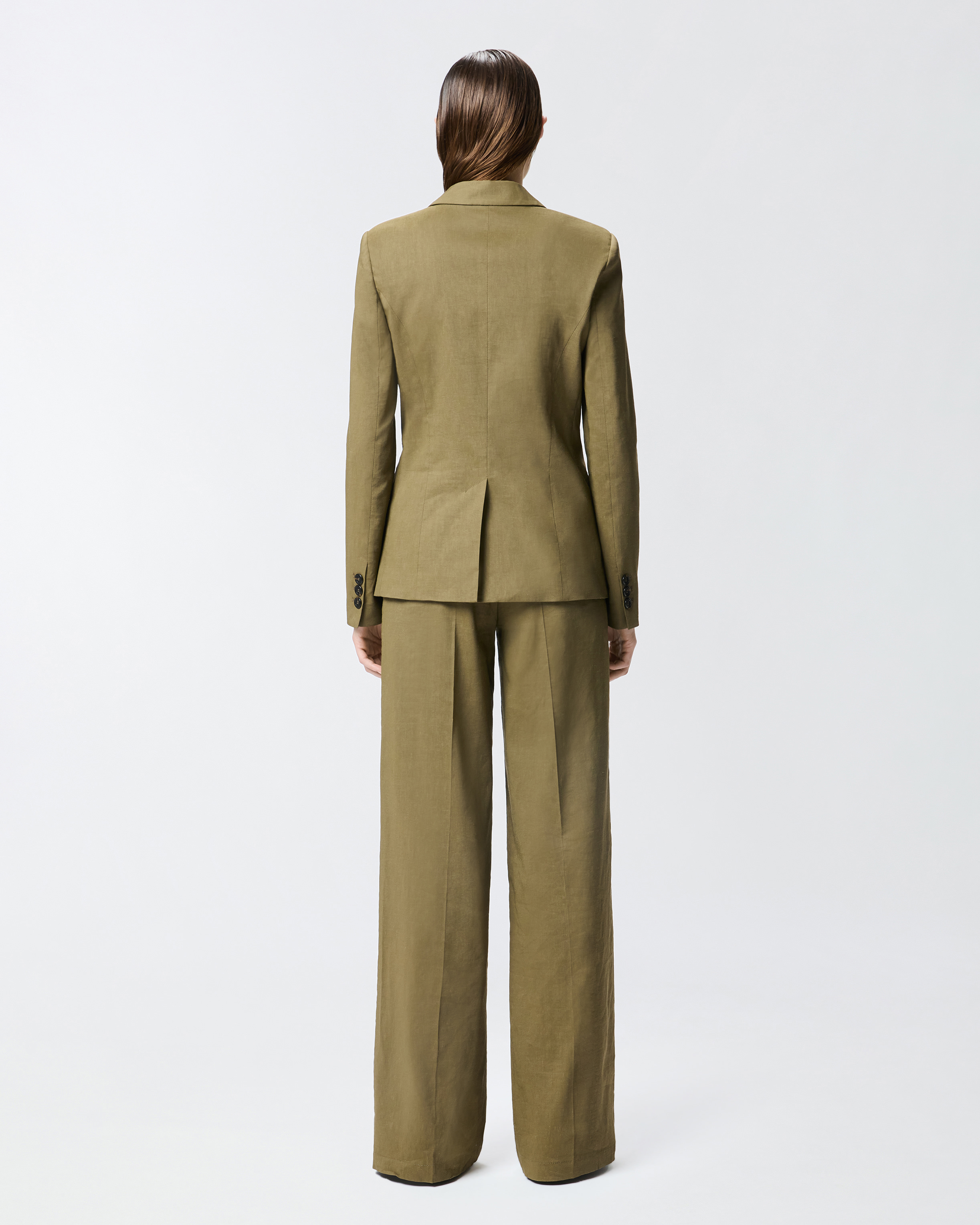 Single-breasted stretch linen blazer PINKO → Shop Online