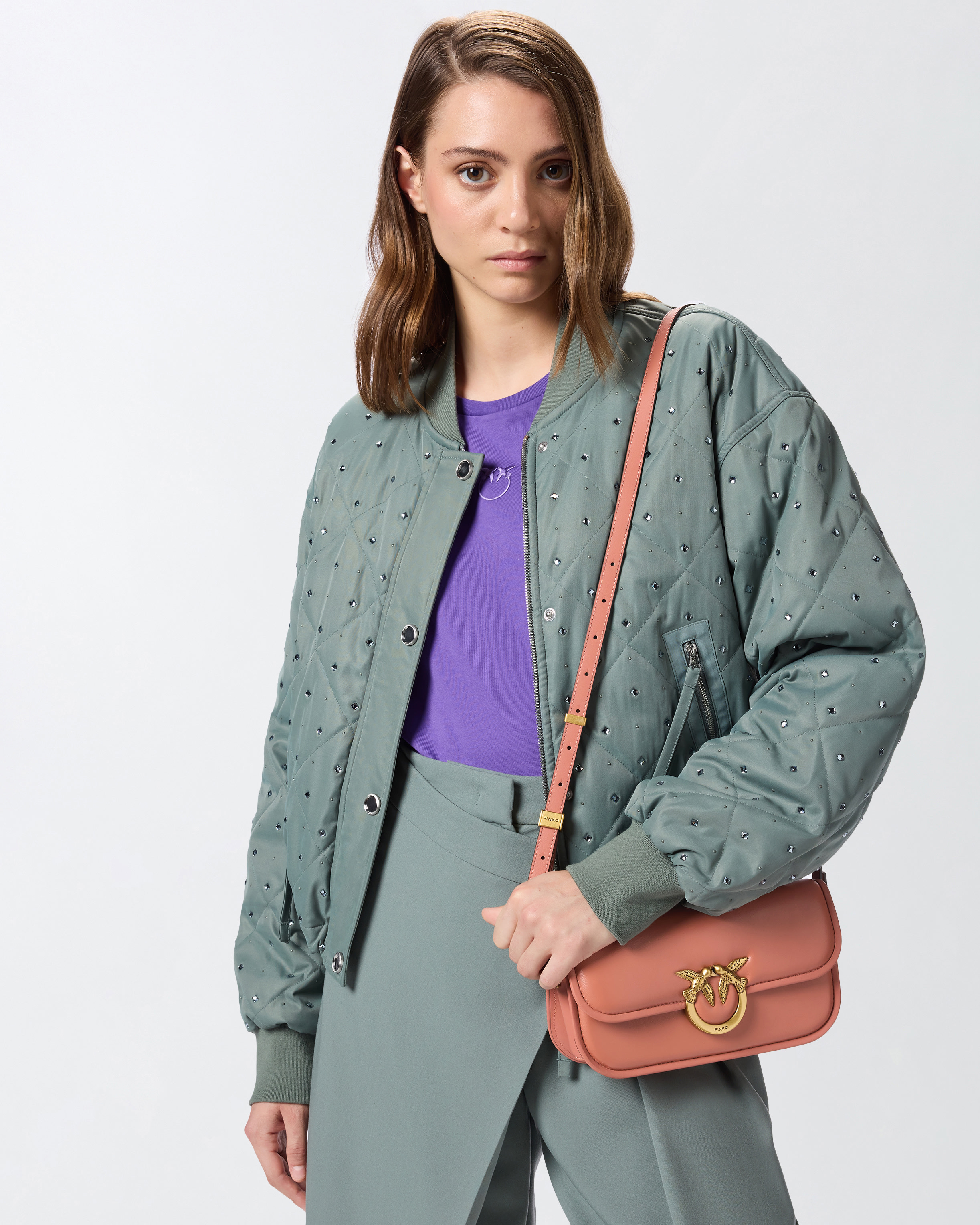 Pinko Small Love Bag Box Crossbody Bag In Nappa Leather