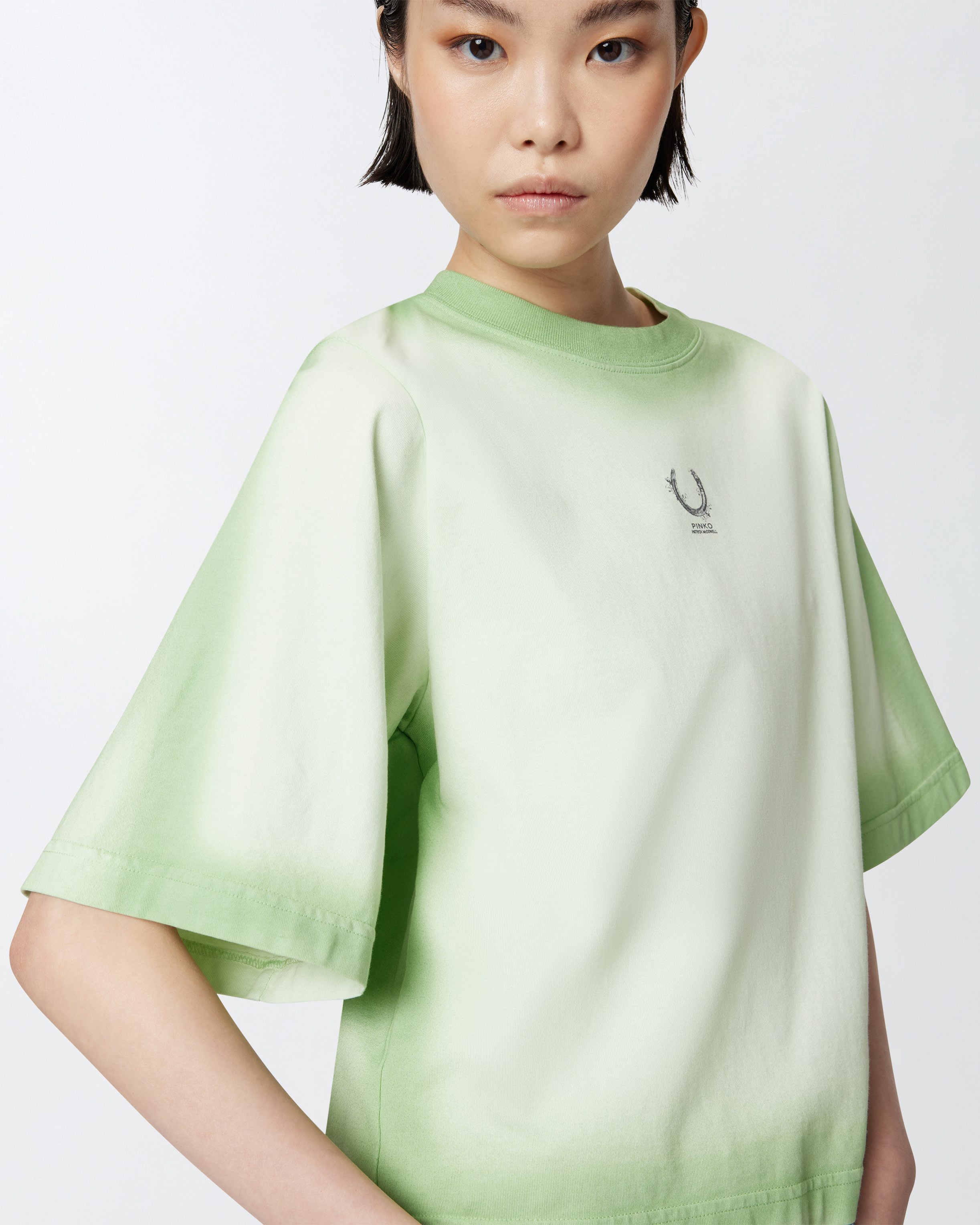 Pinko Logo-print T-shirt In Spruzzo