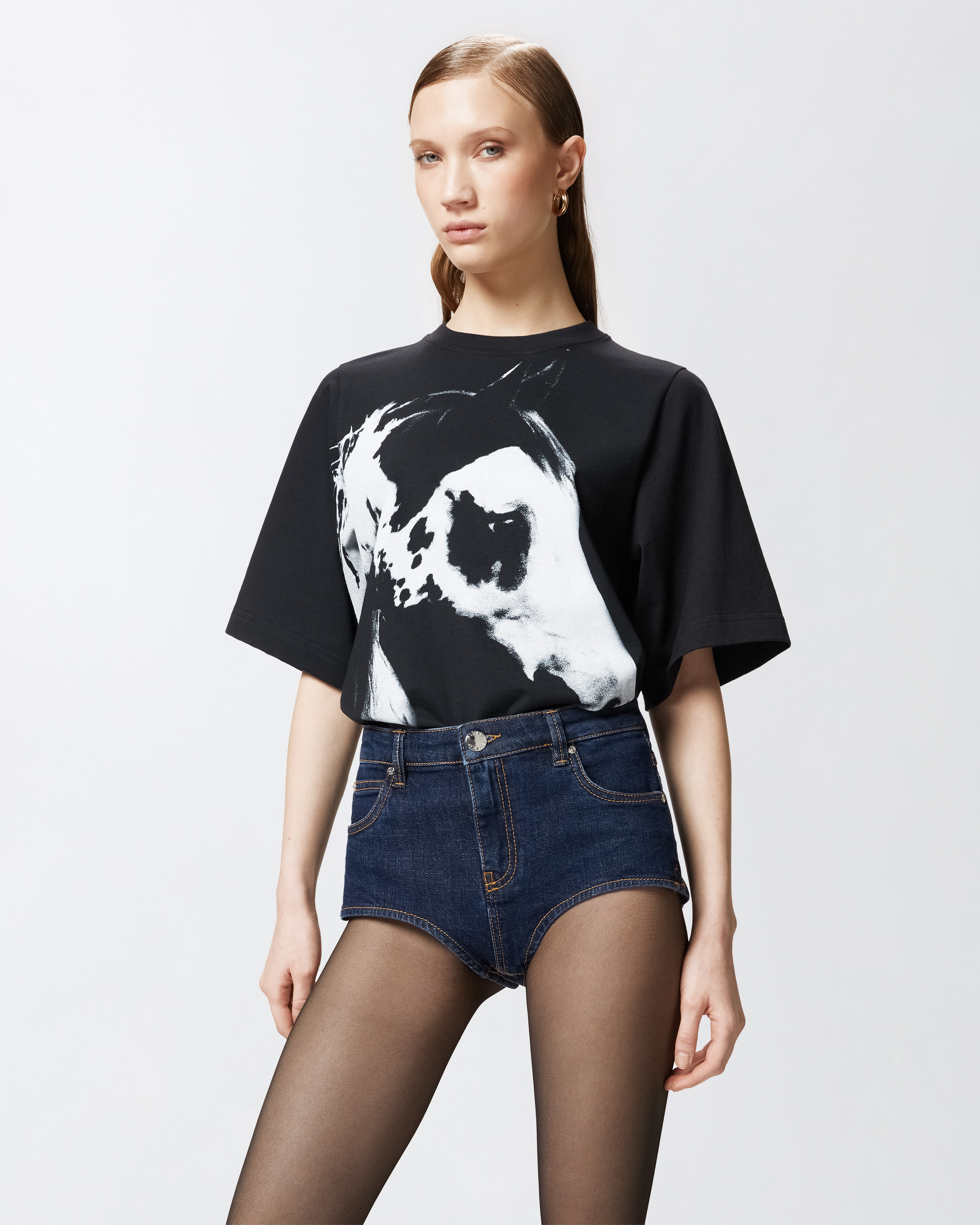 Pinko T-shirts And Polos In Black/white
