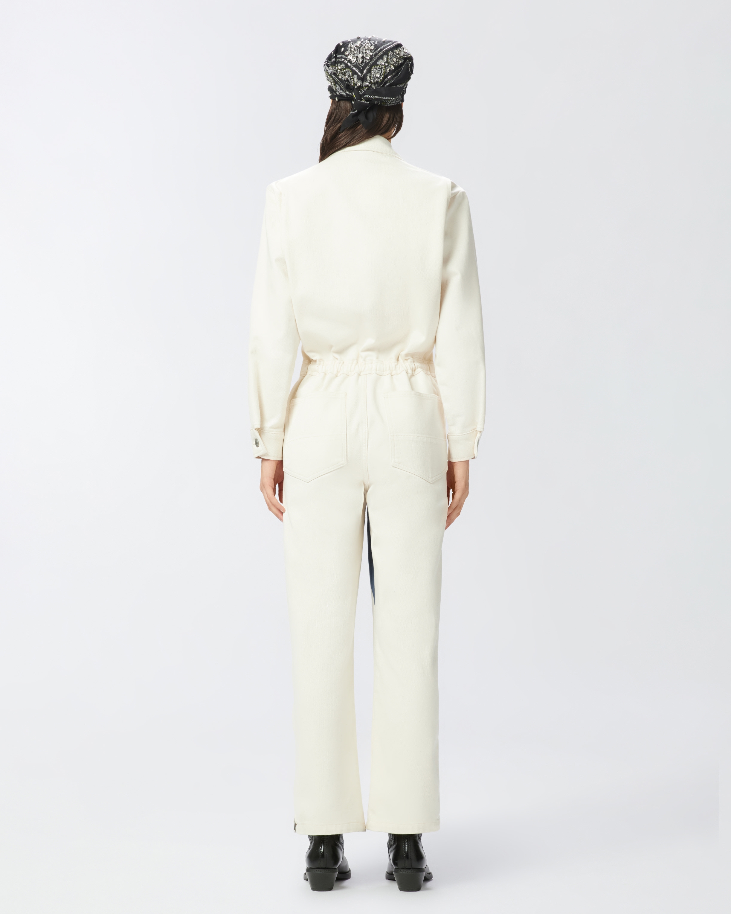 Pinko Reimagine By  X Patrick Mcdowell Workwear Jumpsuit With Horse Print