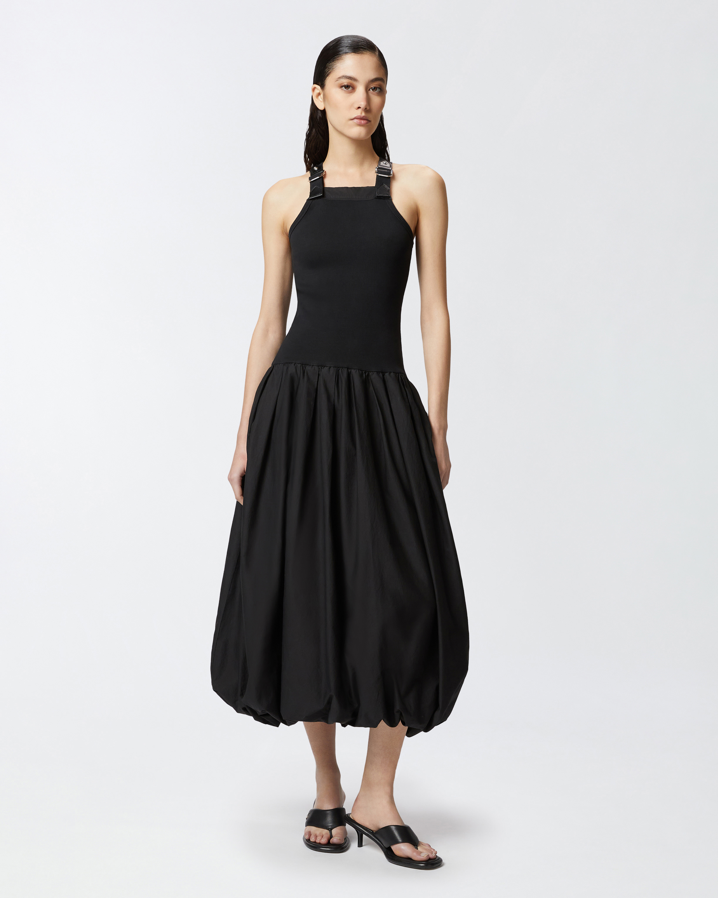 Pinko Balloon Skirt Midi Dress