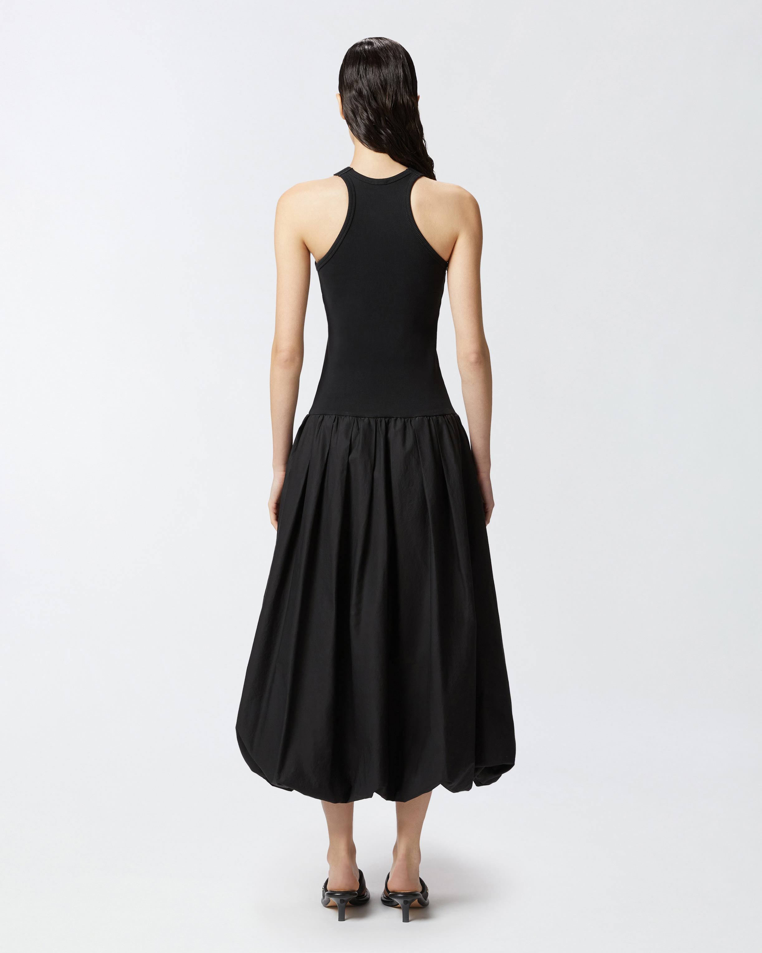 Pinko Balloon Skirt Midi Dress