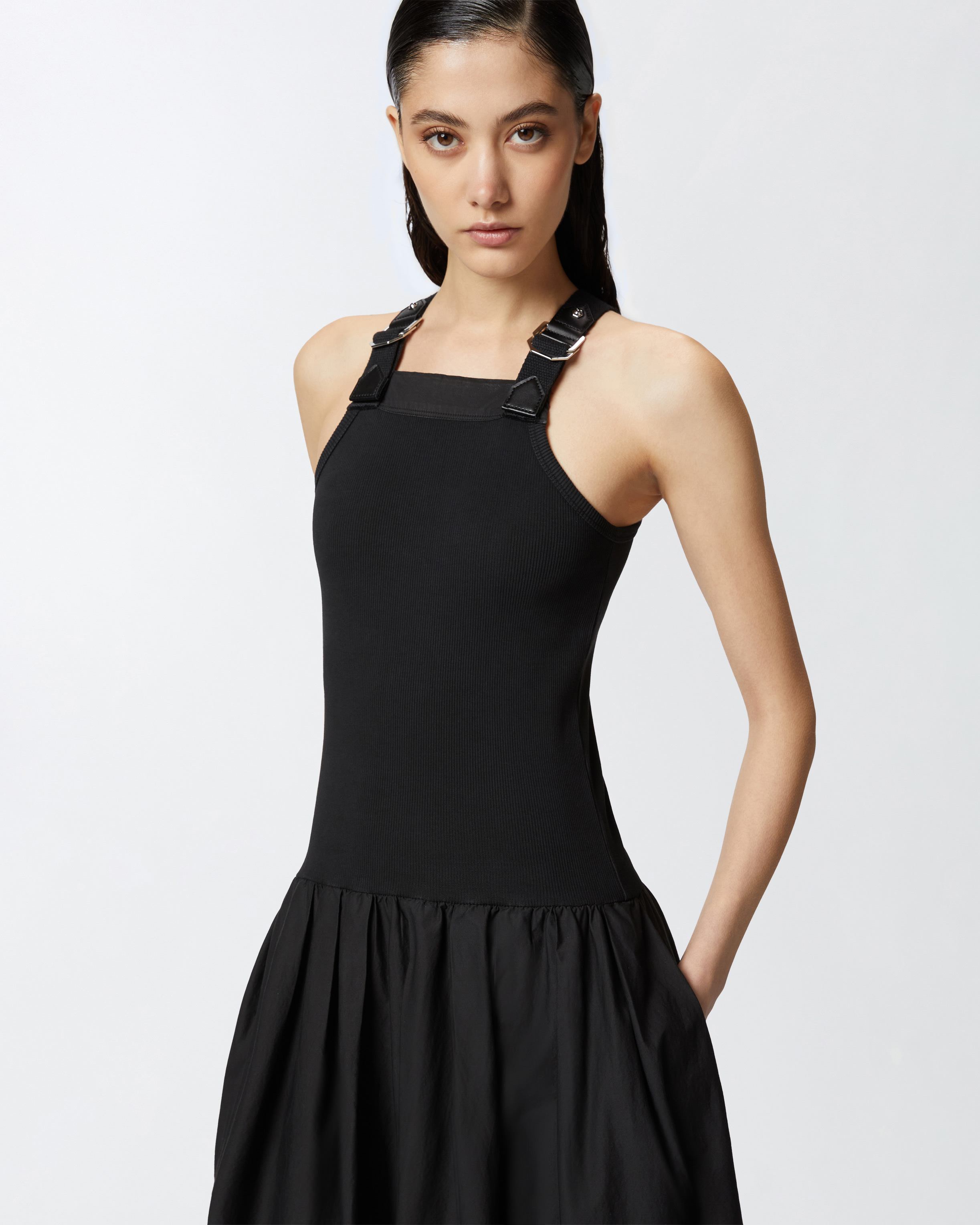 Pinko Balloon Skirt Midi Dress