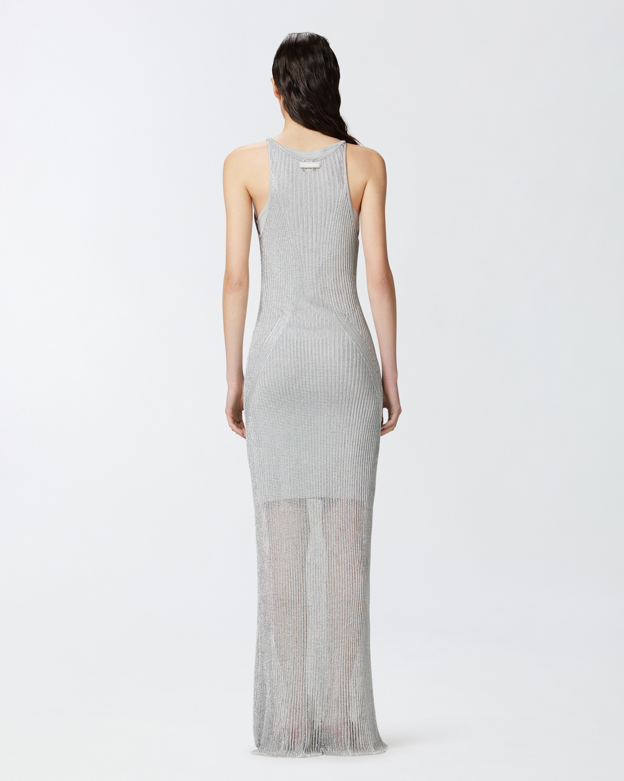ワンピース PINKO Woman Dress Grey 105146A2LO I12 Ribbed metallic knit sleeveless dress PINKO → Shop Online