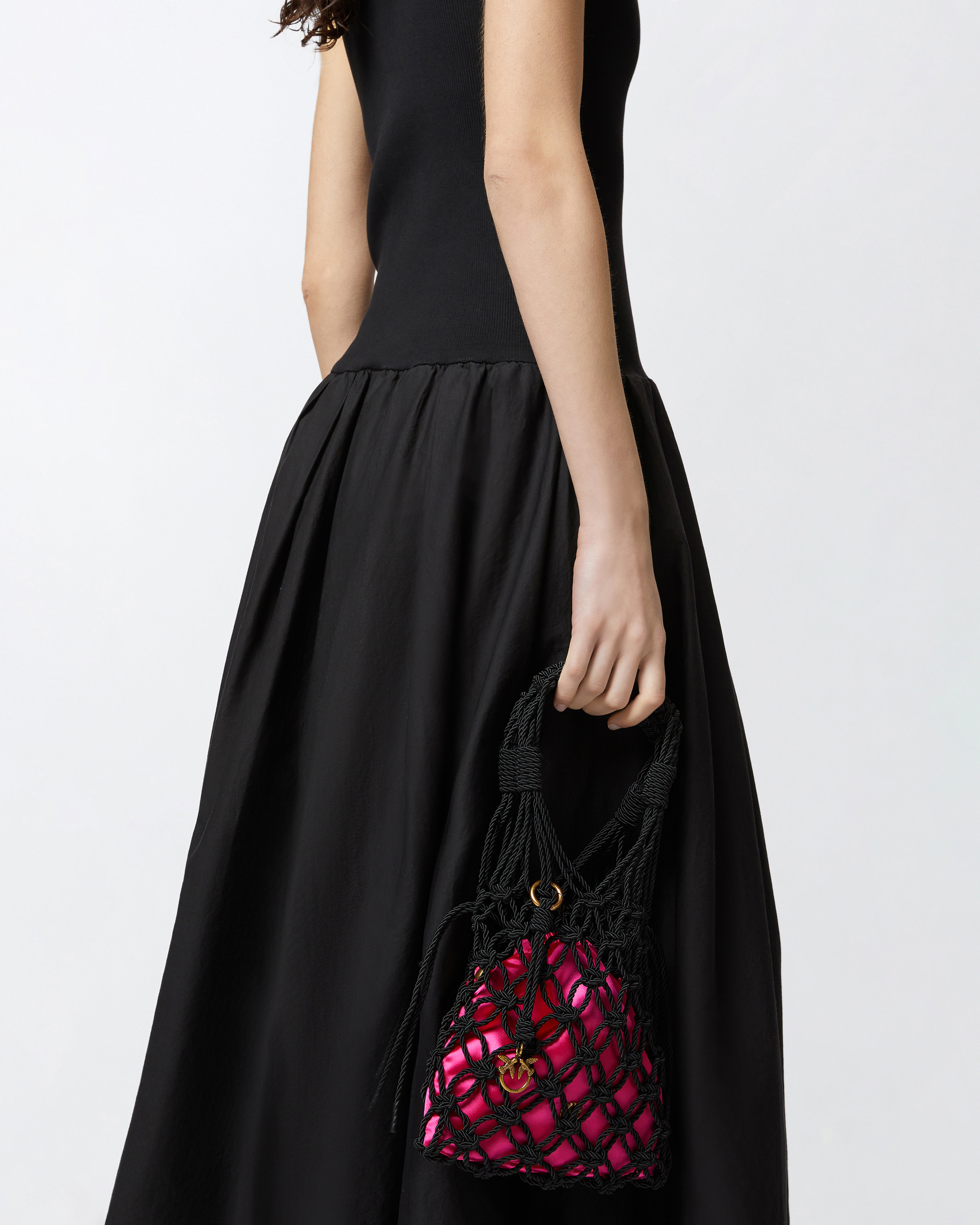 Pinko Evening Handbag With Woven Mesh
